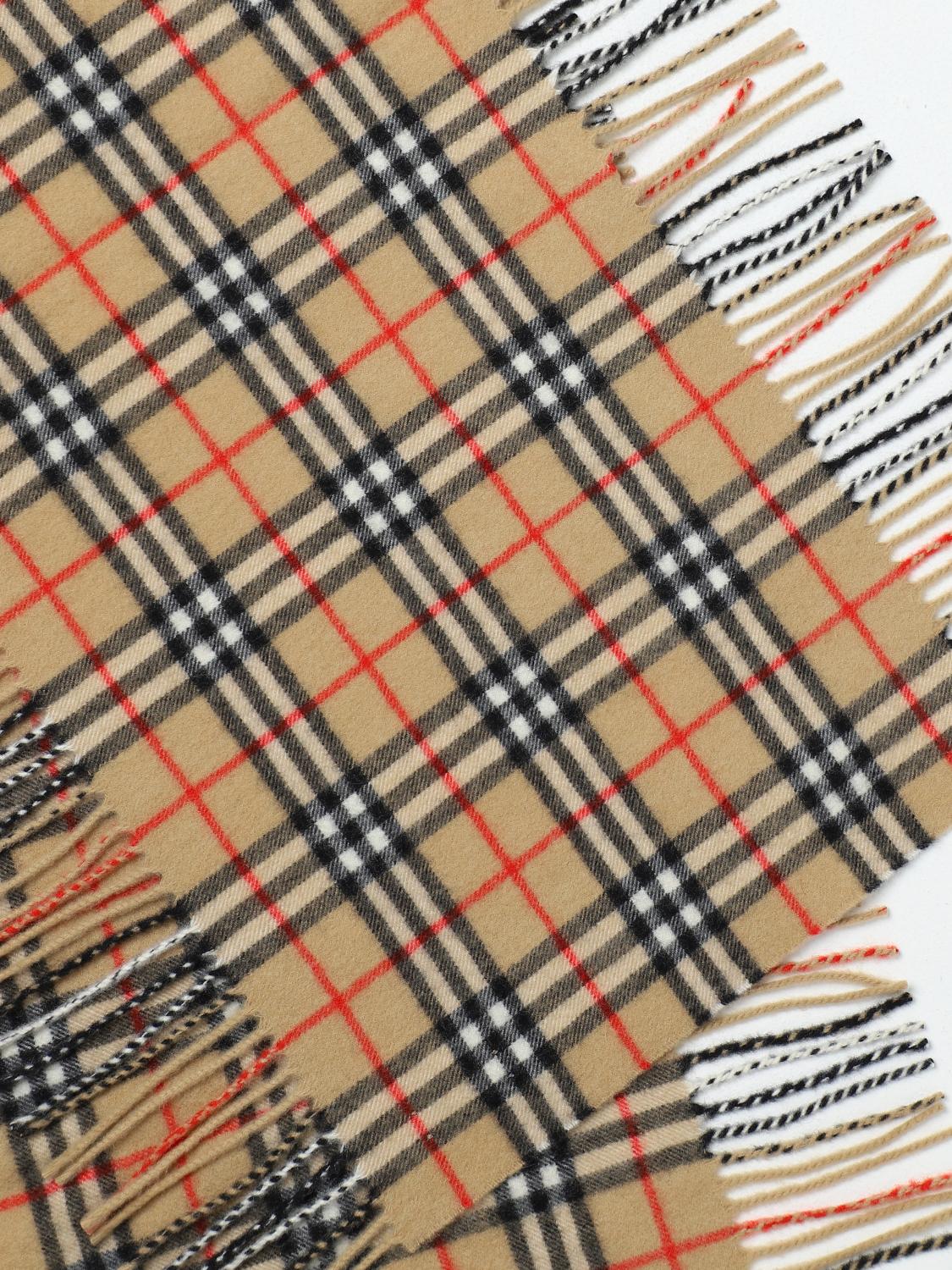 BURBERRY SCIARPA: Sciarpa Burberry in cashmere check, Beige - Img 3