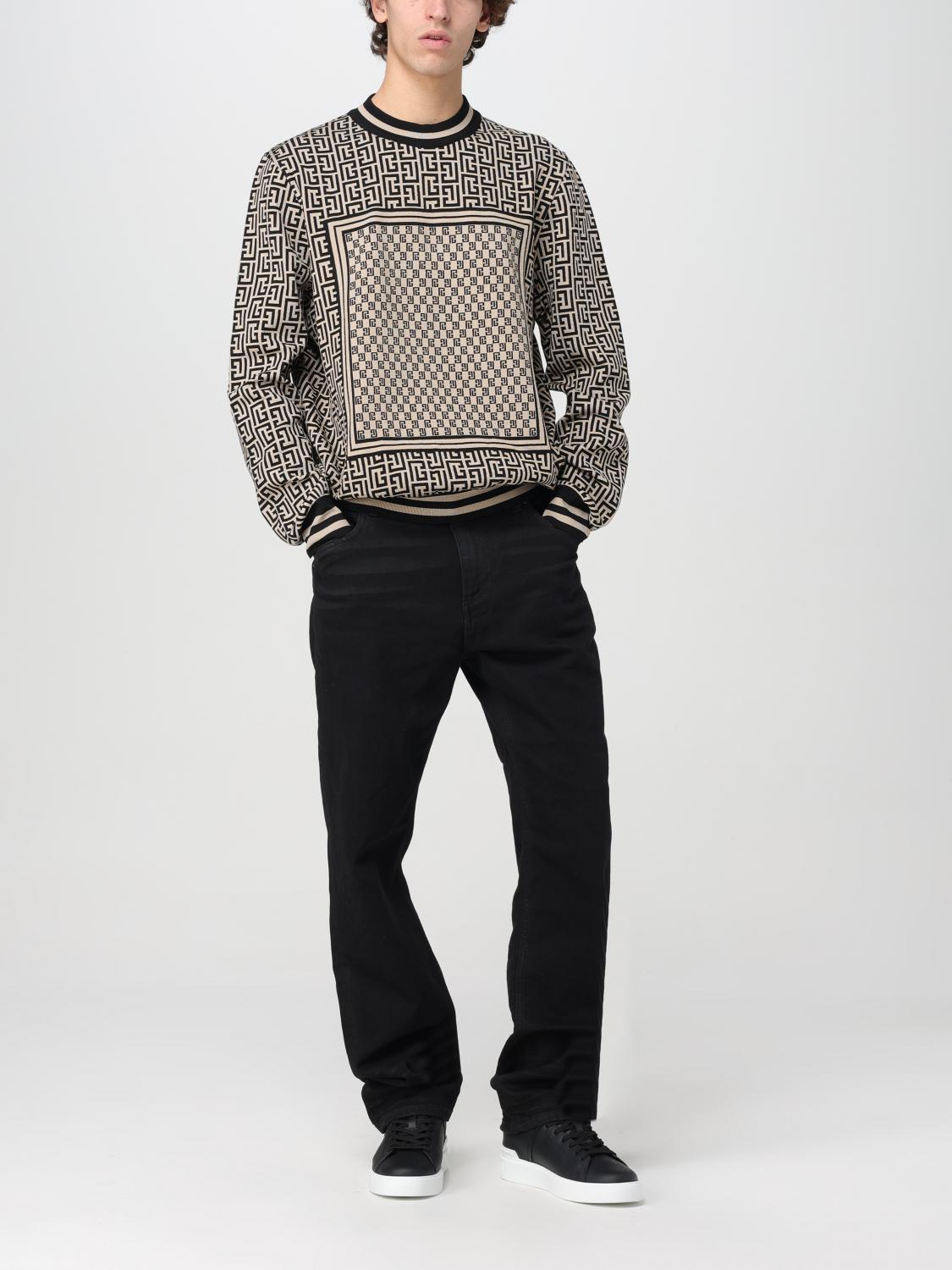 Balmain カーディガン メンズ - ベージュ | CH1KD000KF79 | GIGLIO.COM