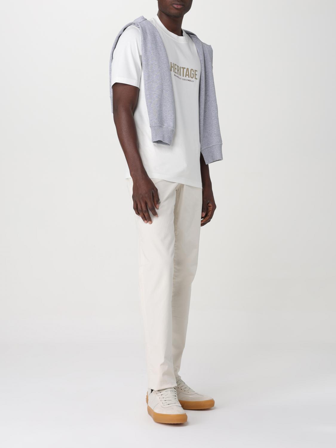 Brunello Cucinelli T-shirt men - White | M0B137446G | GIGLIO.COM
