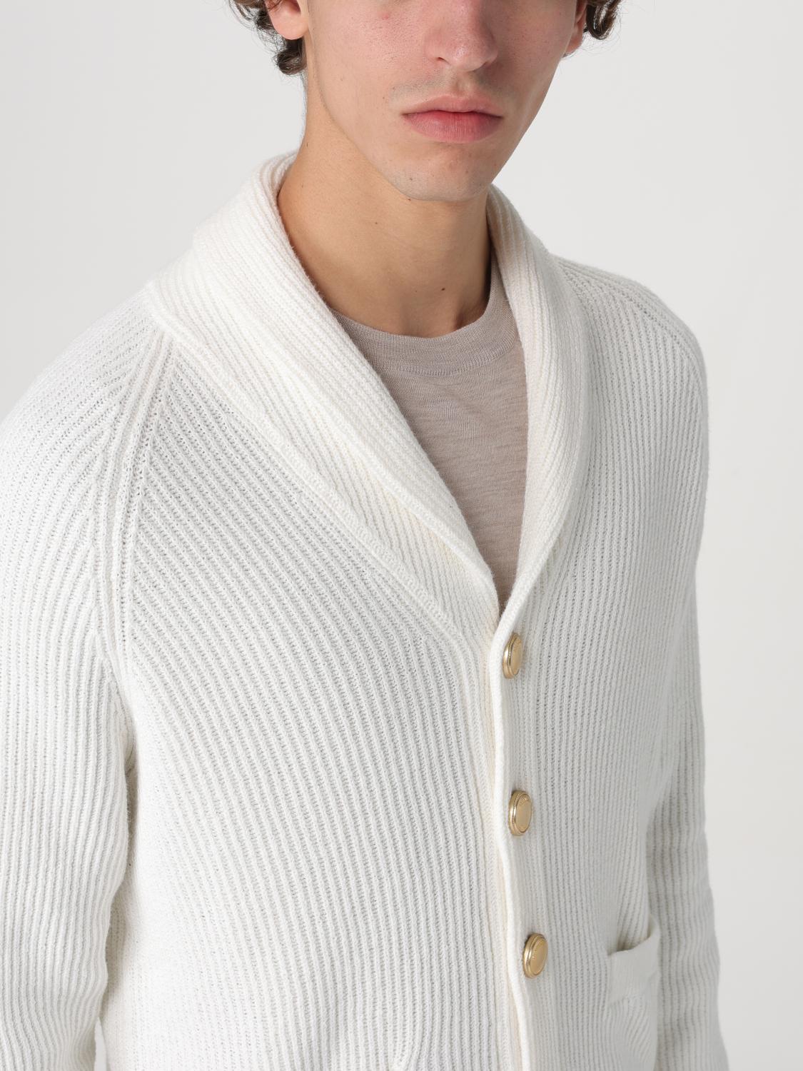 Brunello Cucinelli Cardigan men - White | M2W706006 | GIGLIO.COM
