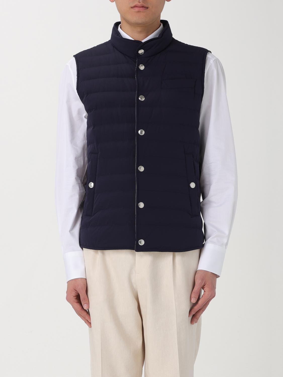 BRUNELLO CUCINELLI CHALECO: Chaleco hombre Brunello Cucinelli, Azul Oscuro - Img 1