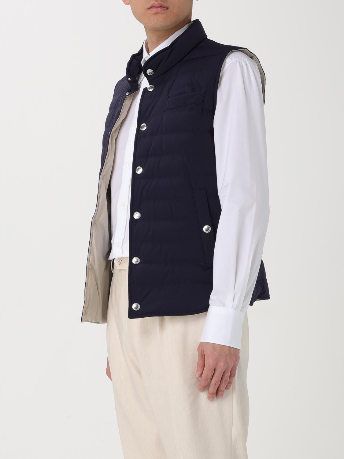 BRUNELLO CUCINELLI CHALECO: Chaleco hombre Brunello Cucinelli, Azul Oscuro - Img 4