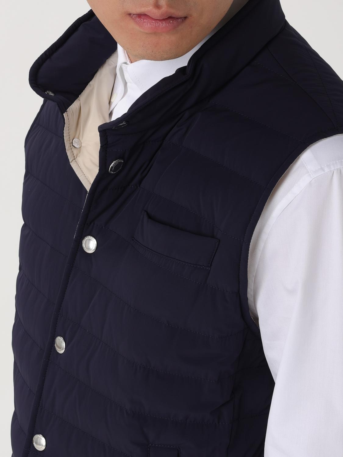 BRUNELLO CUCINELLI CHALECO: Chaleco hombre Brunello Cucinelli, Azul Oscuro - Img 5