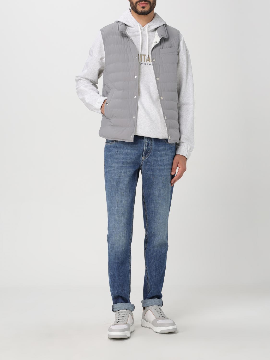 BRUNELLO CUCINELLI：スーツベスト メンズ - グレー | GIGLIO.COM