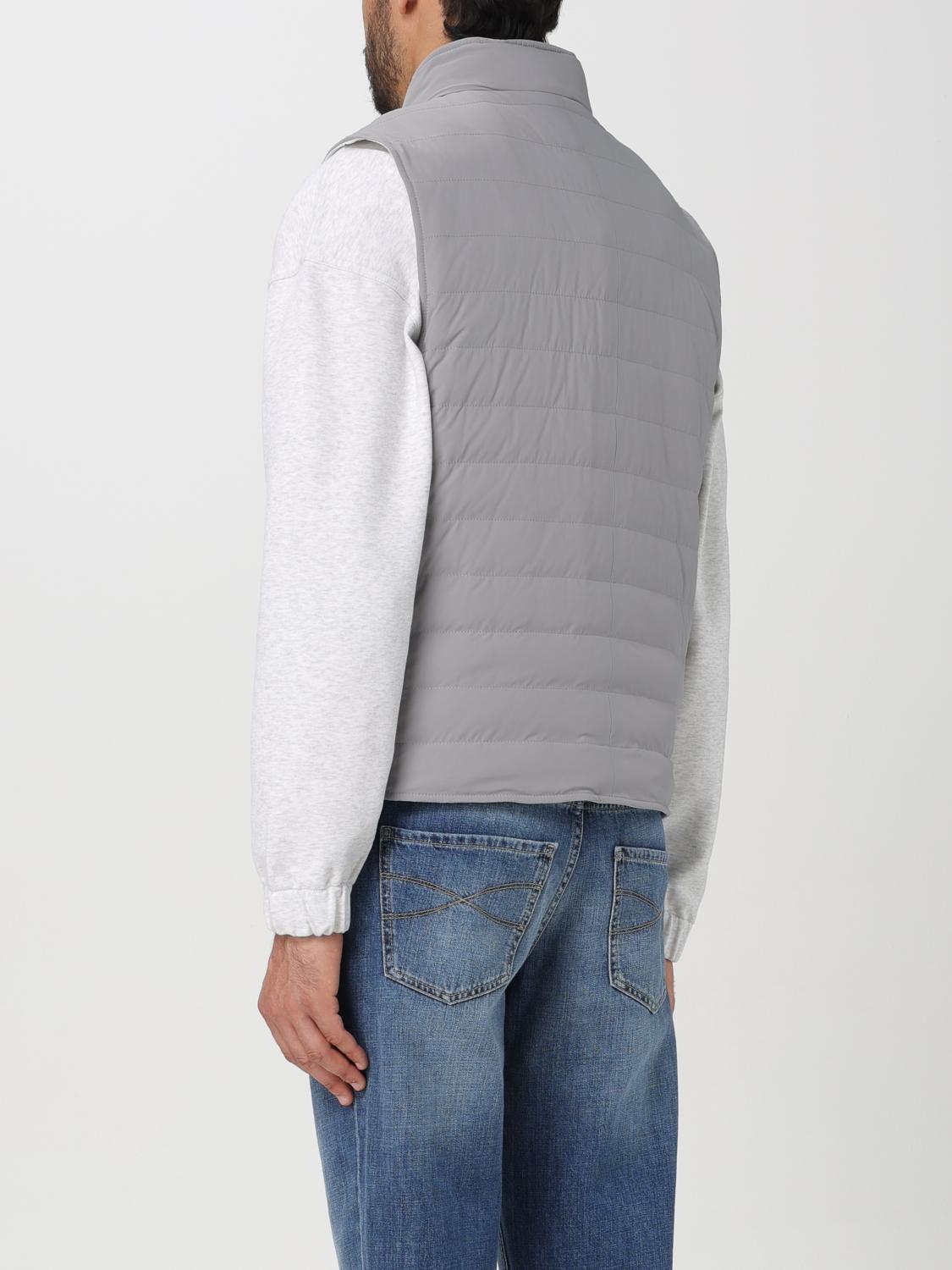 BRUNELLO CUCINELLI GILET: Gilet uomo Brunello Cucinelli, Grigio - Img 3