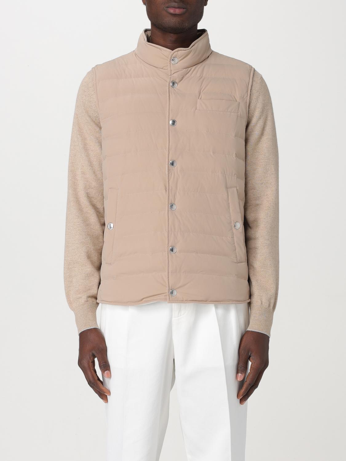 BRUNELLO CUCINELLI CHALECO: Chaleco hombre Brunello Cucinelli, Beige - Img 1