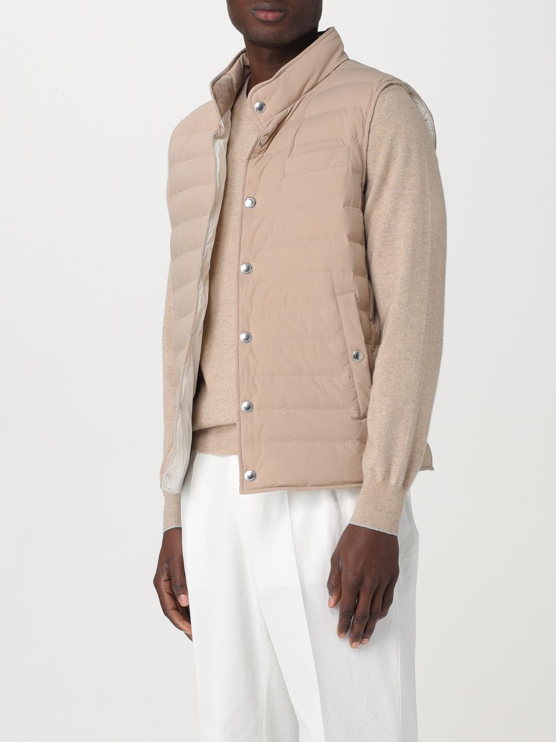BRUNELLO CUCINELLI CHALECO: Chaleco hombre Brunello Cucinelli, Beige - Img 4