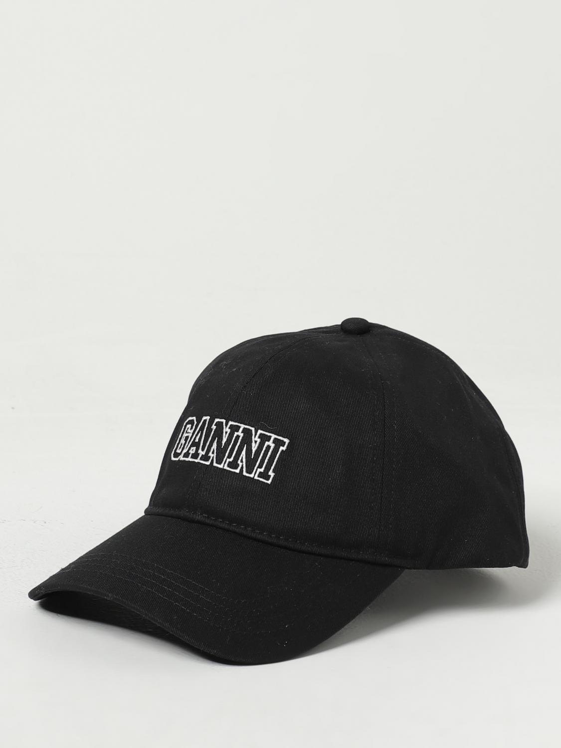 GANNI HAT: Hat woman Ganni, Black - Img 1