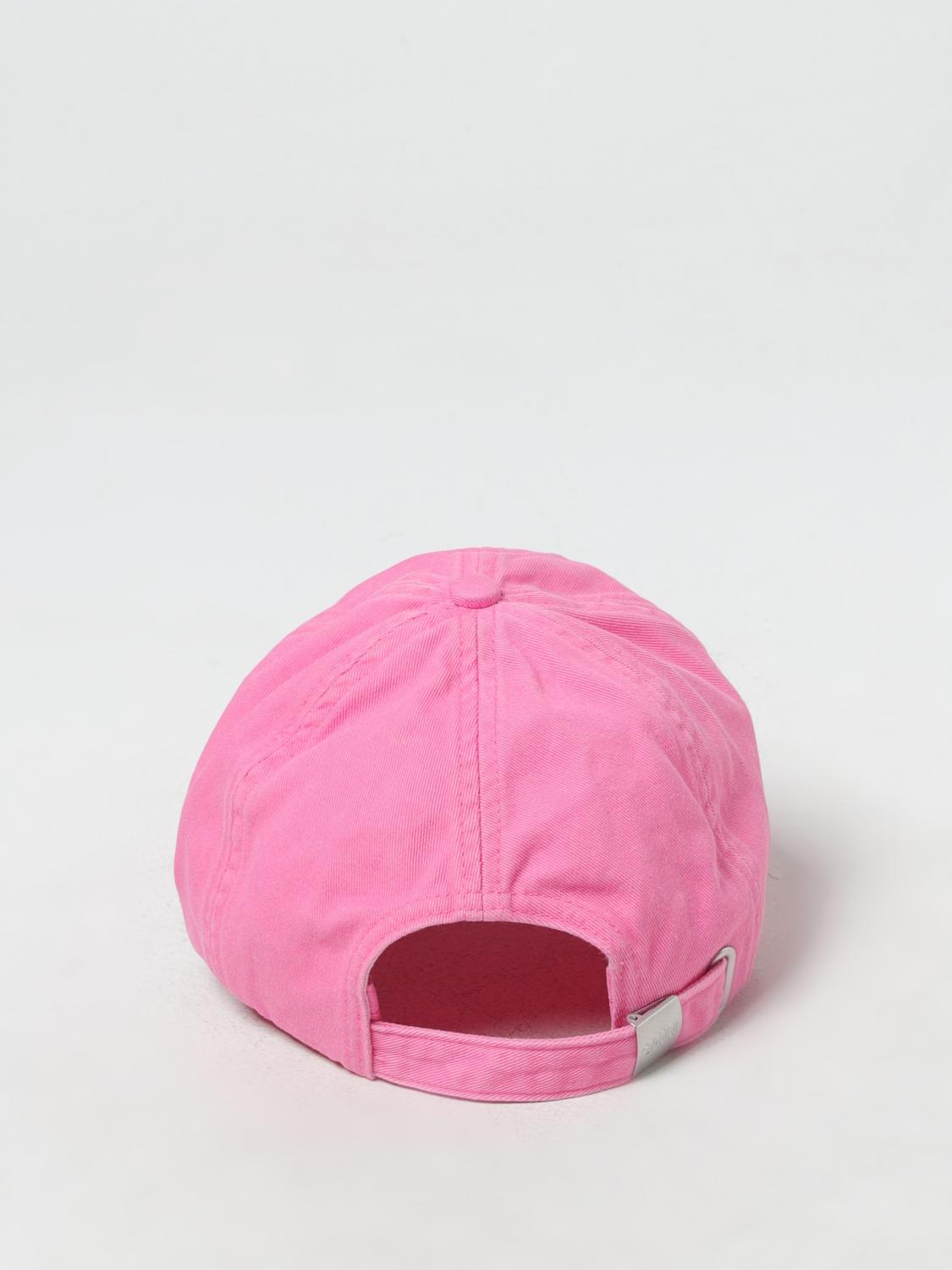 GANNI: Hat woman - Pink | Ganni hat A5529 online at GIGLIO.COM