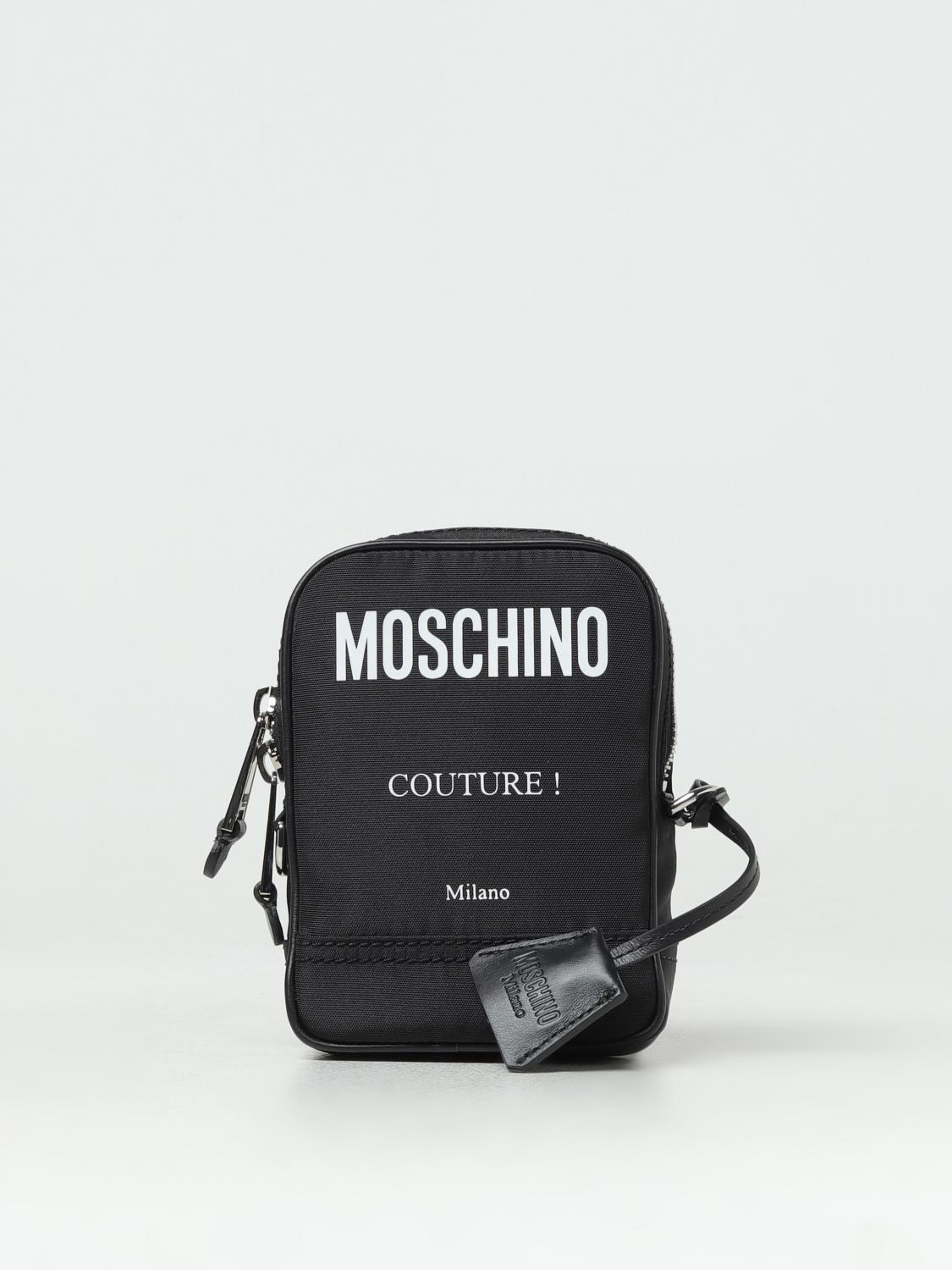 MOSCHINO COUTURE: Sac homme Blanc Sacoche Moschino Couture