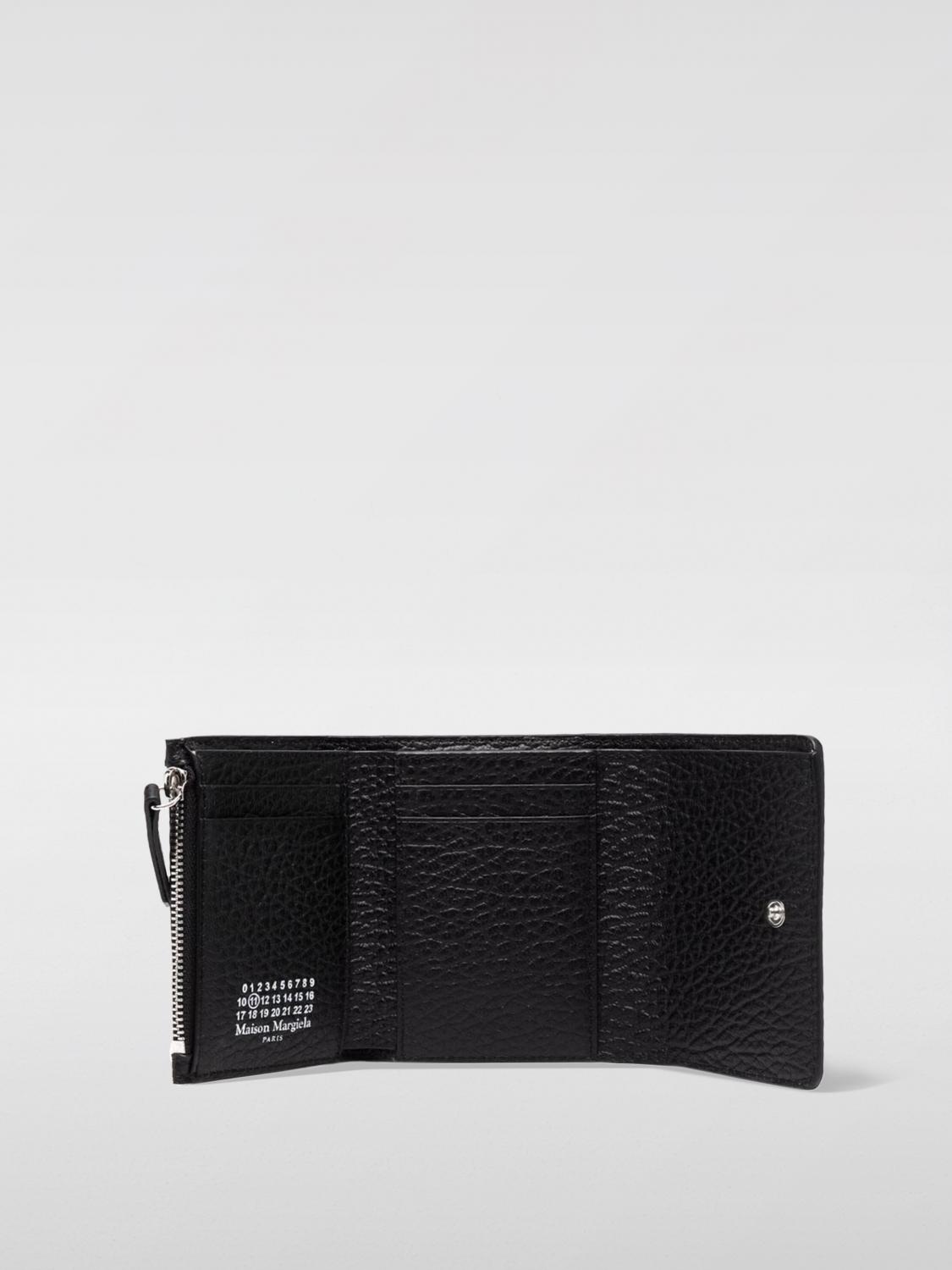 MAISON MARGIELA 財布: Maison Margiela グレインレザーウォレット, ブラック - Img 2