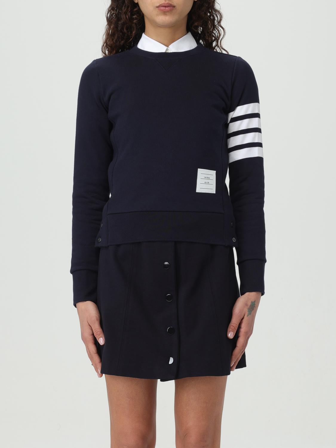 THOM BROWNE SUDADERA: Jersey mujer Thom Browne, Azul Oscuro - Img 1