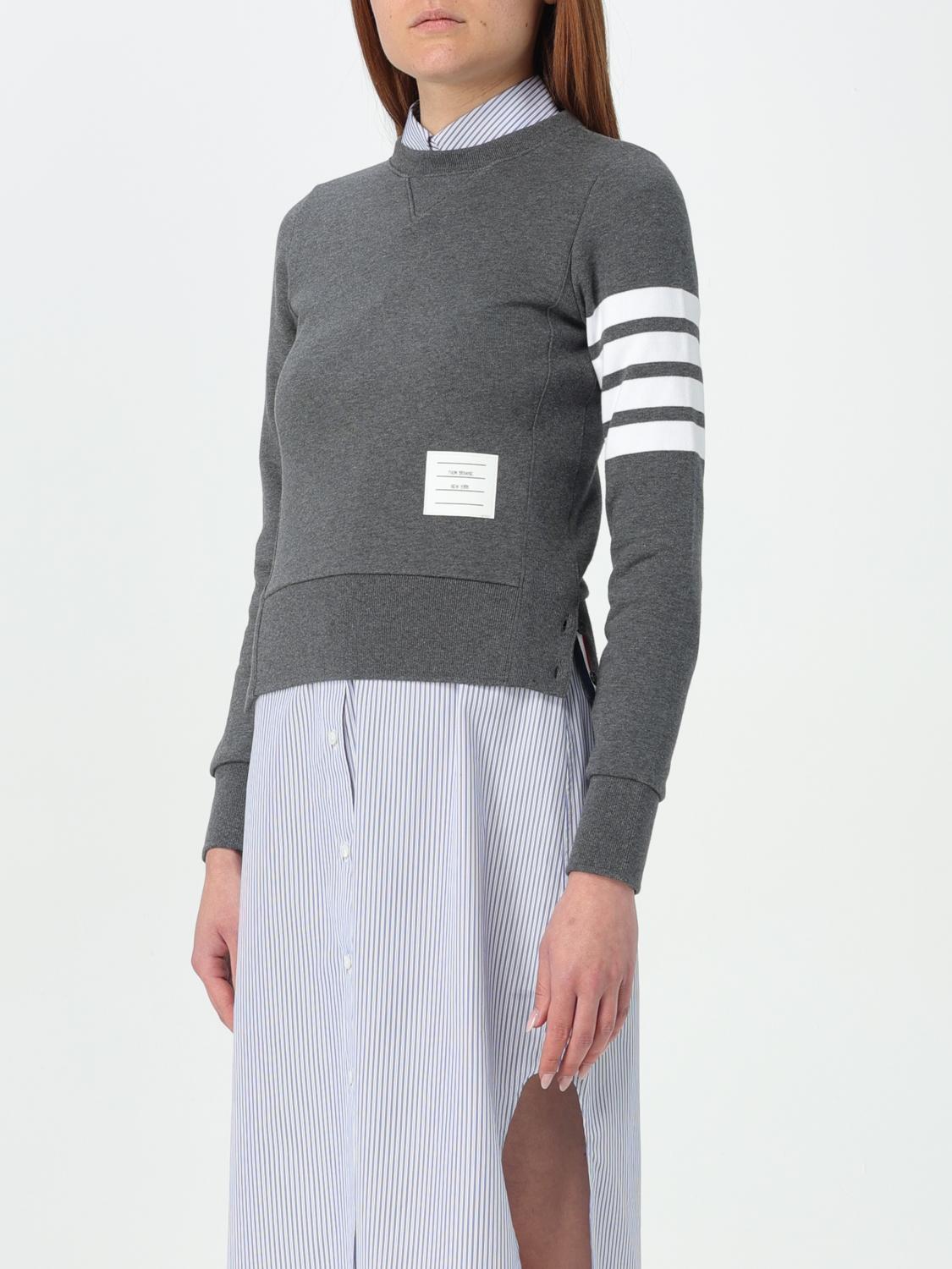 THOM BROWNE SUDADERA: Jersey mujer Thom Browne, Gris Ratón - Img 4
