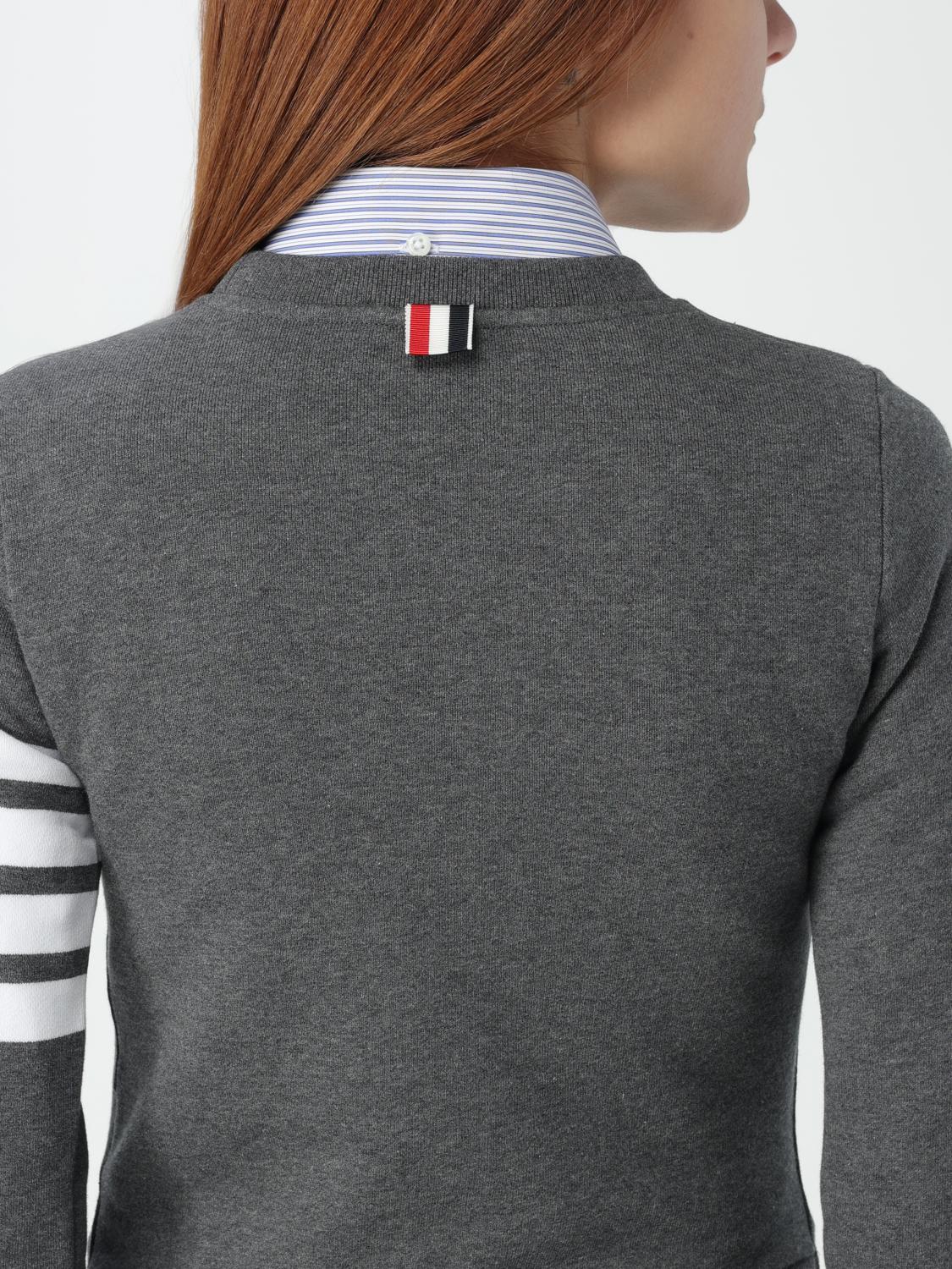 THOM BROWNE SUDADERA: Jersey mujer Thom Browne, Gris Ratón - Img 5
