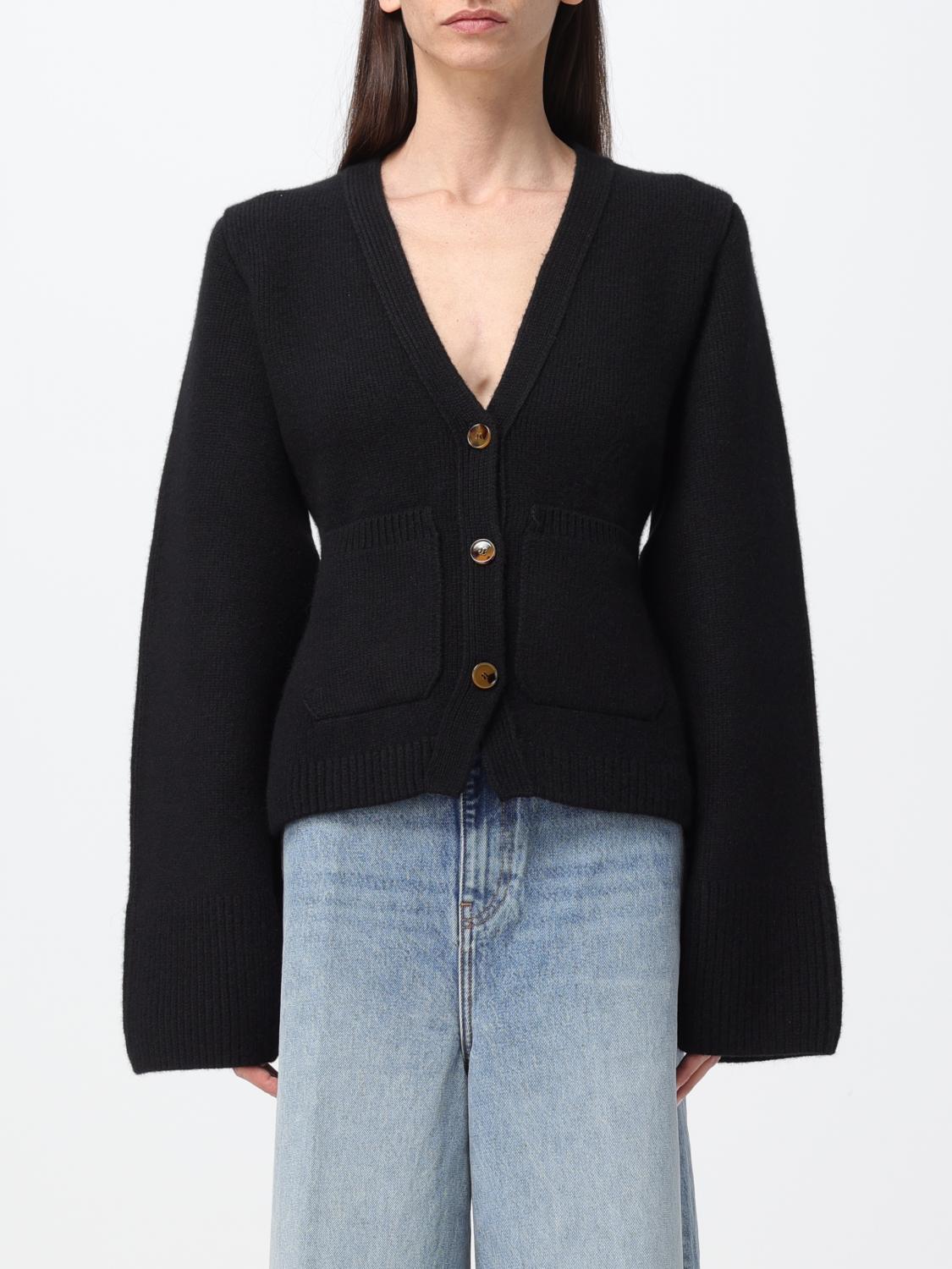 KHAITE JERSEY: Cárdigan blazer de cachemira Khaite, Negro - Img 1