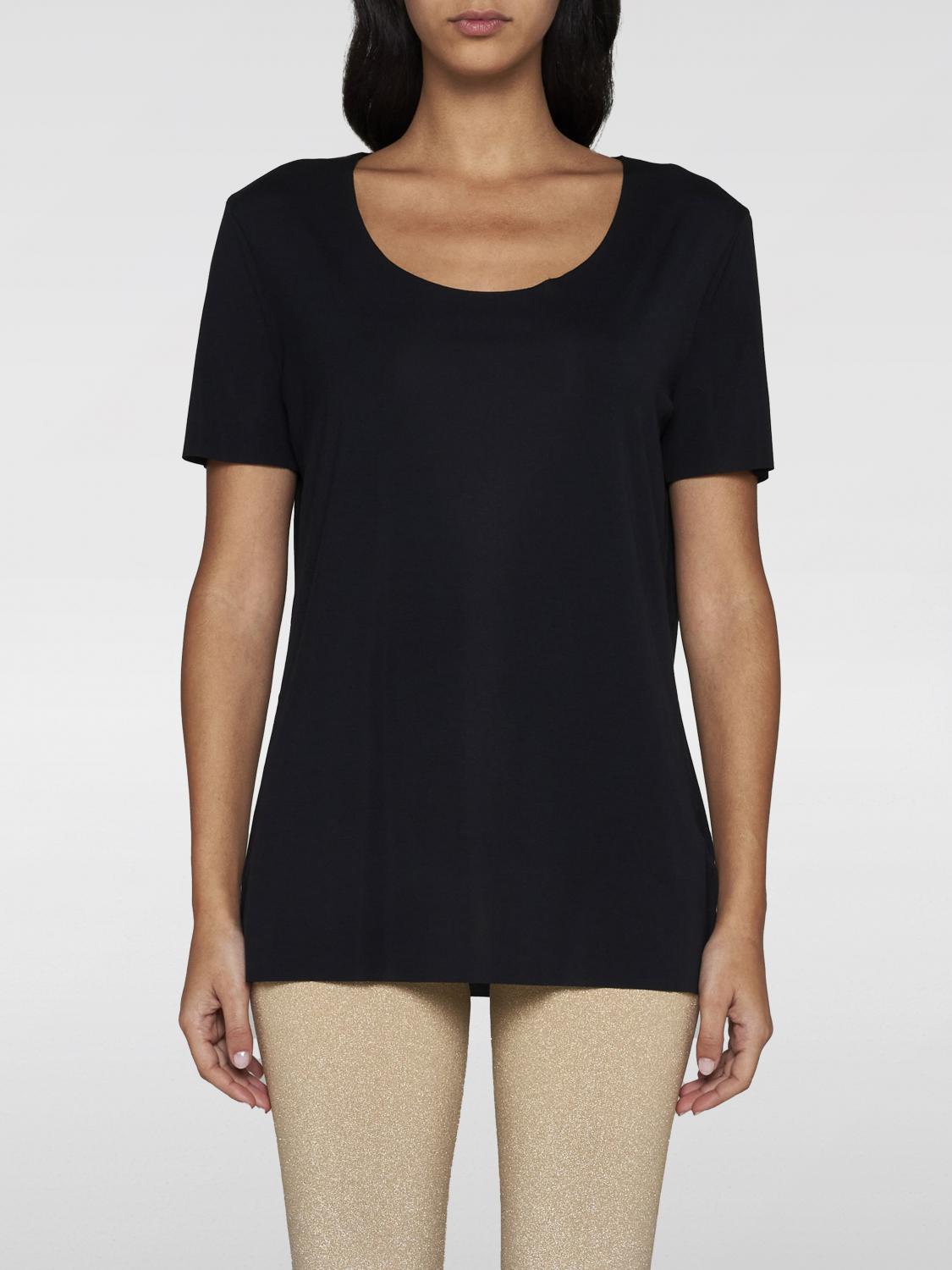 WOLFORD: T-shirt woman - Black | Wolford t-shirt 52764 online at GIGLIO.COM