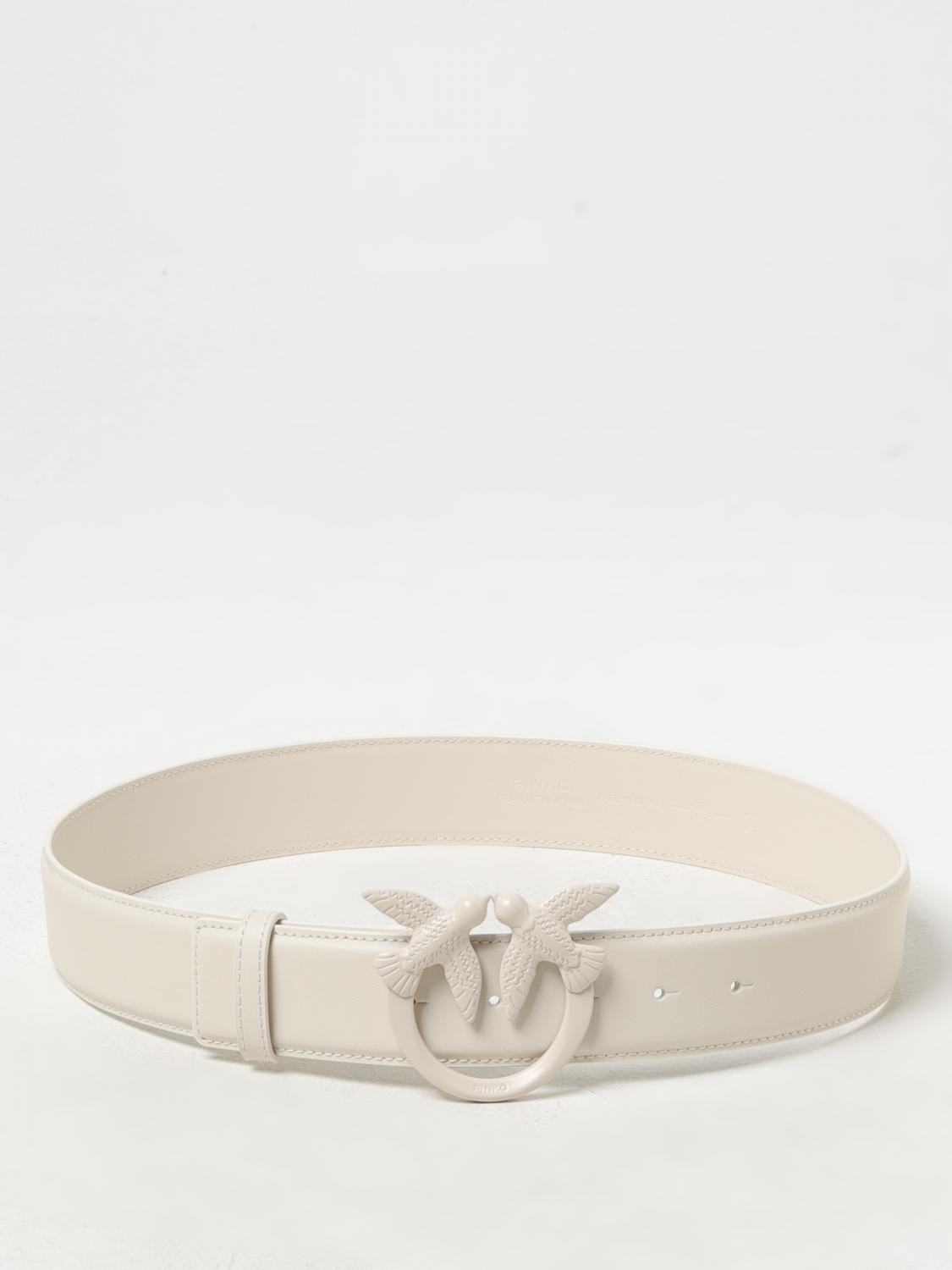 PINKO: Belt woman - White | Pinko belt 100120A1K2 online at GIGLIO.COM