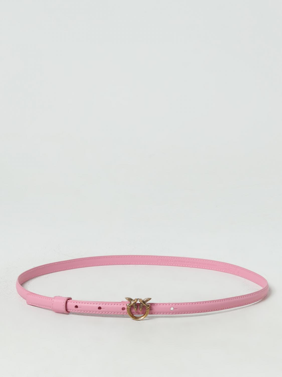 PINKO CINTURA: Cintura Love Berry Pinko in pelle, Rosa - Img 1