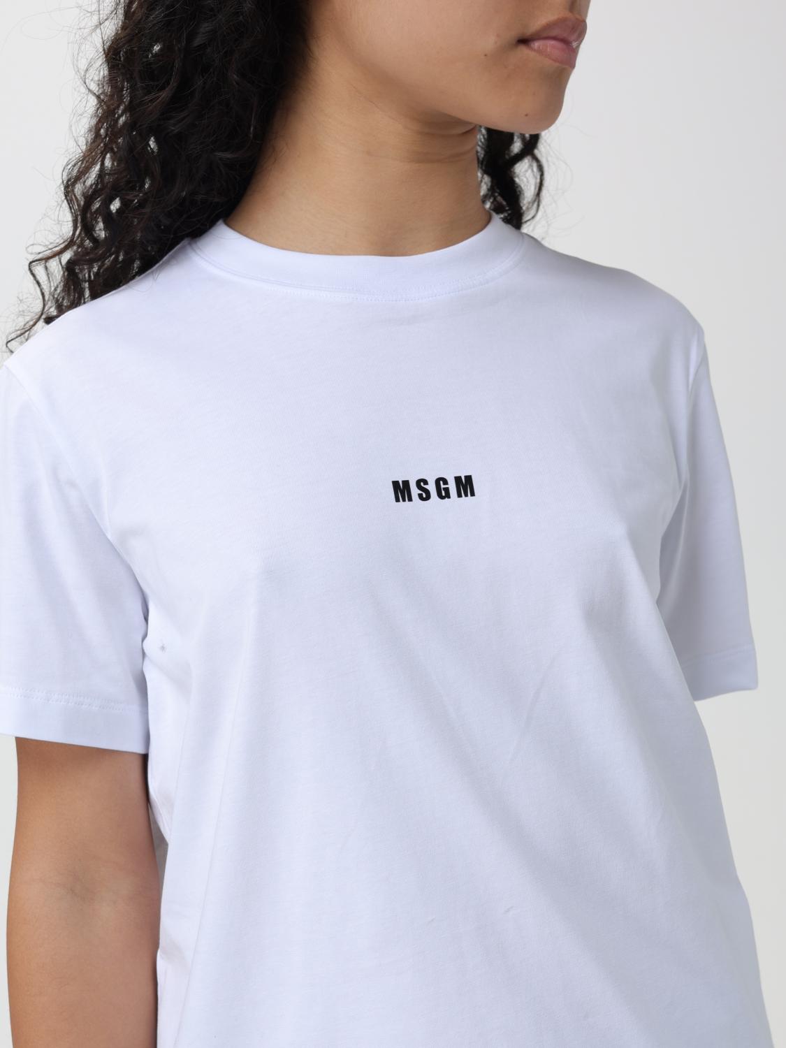MSGM：Tシャツ レディース - ホワイト | GIGLIO.COMオンラインの