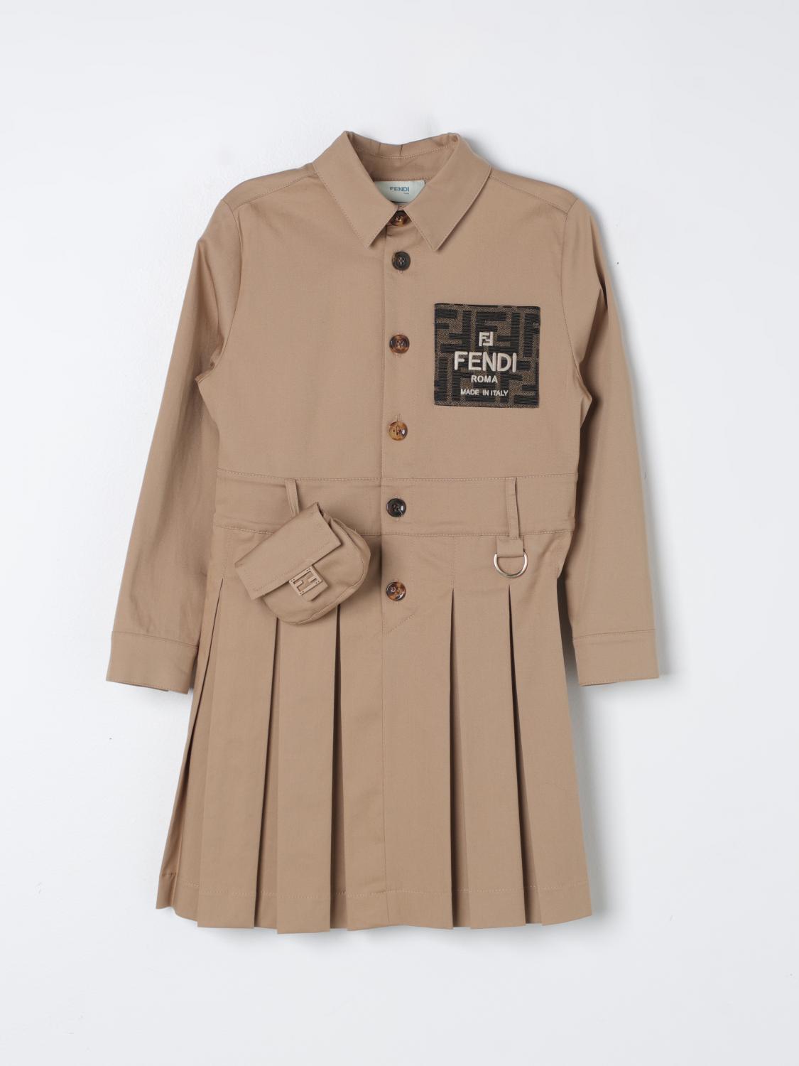 Fendi Dress kids Kids - Beige