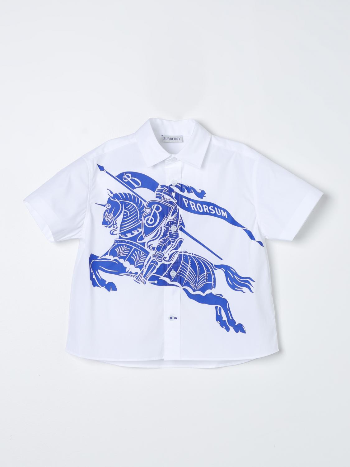 BURBERRY：シャツ ボーイ Kids - ホワイト | GIGLIO.COMオンラインの