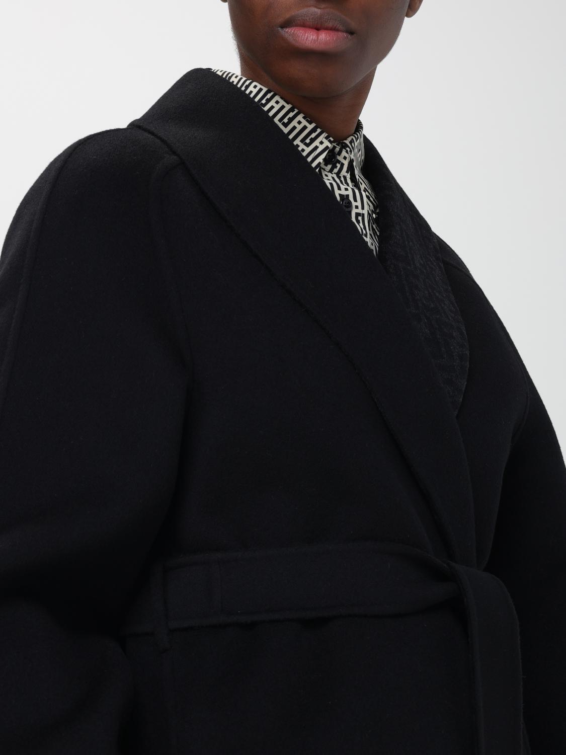 Fendi コート レディース - ブラック | FF5995A5HD | GIGLIO.COM