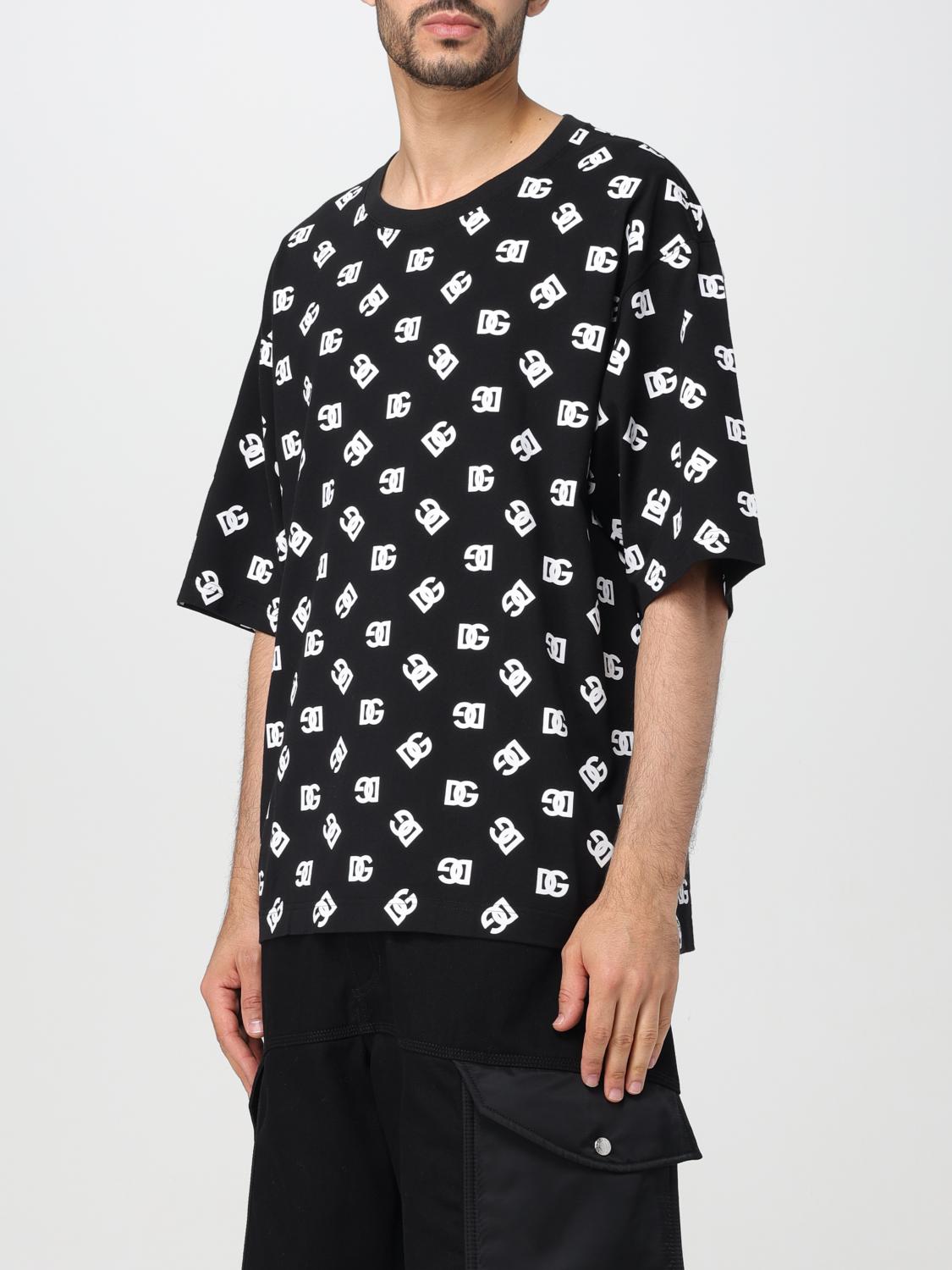 Dolce & Gabbana ドット柄Tシャツ Dolce & Gabbana Tシャツ メンズ - ブラック | G8PB8TG7L5E | GIGLIO.COM