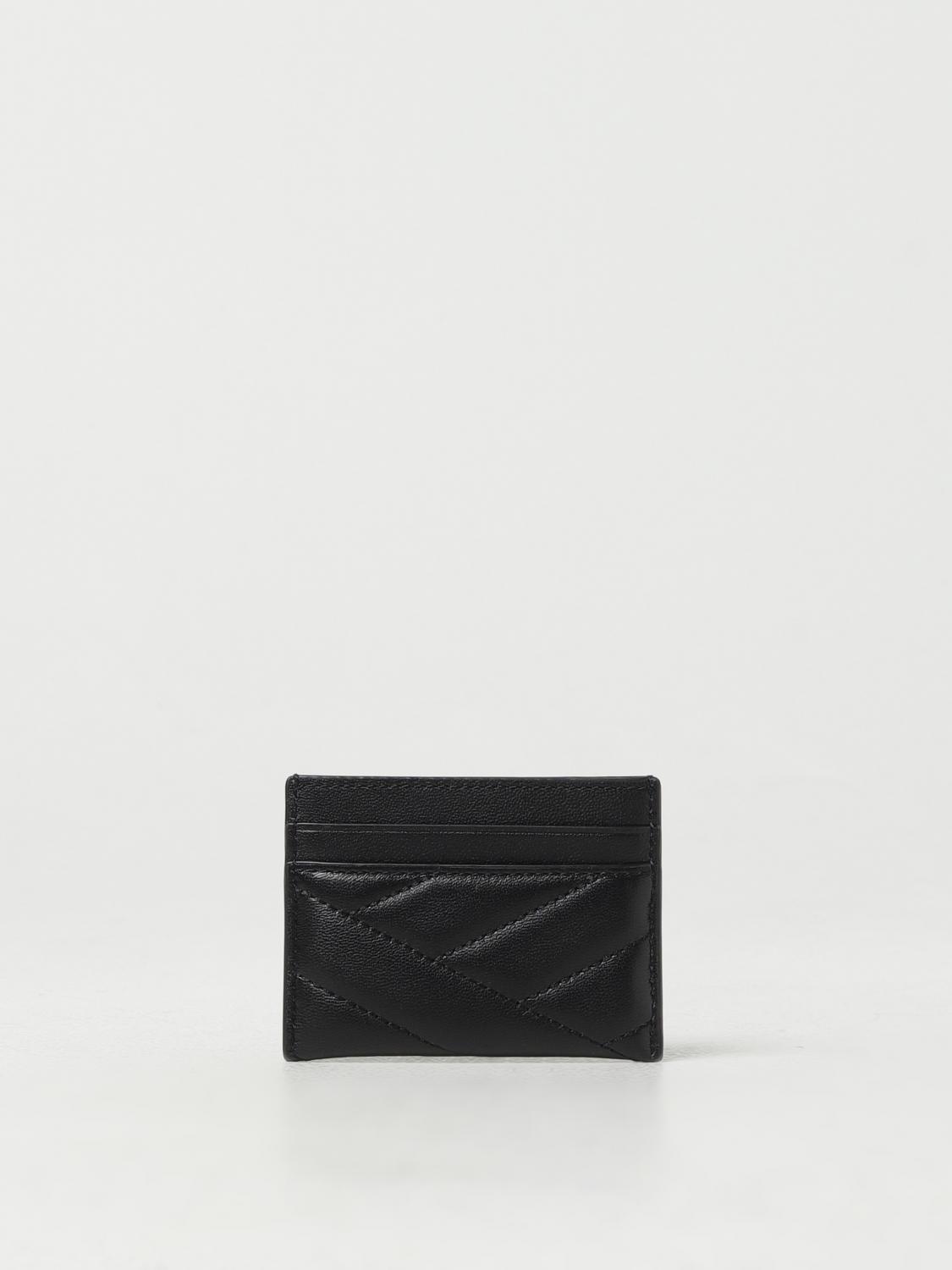 TORY BURCH PORTAFOGLIO: Portacarte di credito Kira Tory Burch in nappa matelassé, Nero - Img 2