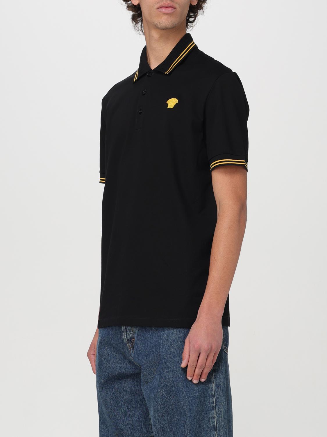 VERSACE POLO SHIRT: Polo shirt men Versace, Black - Img 4