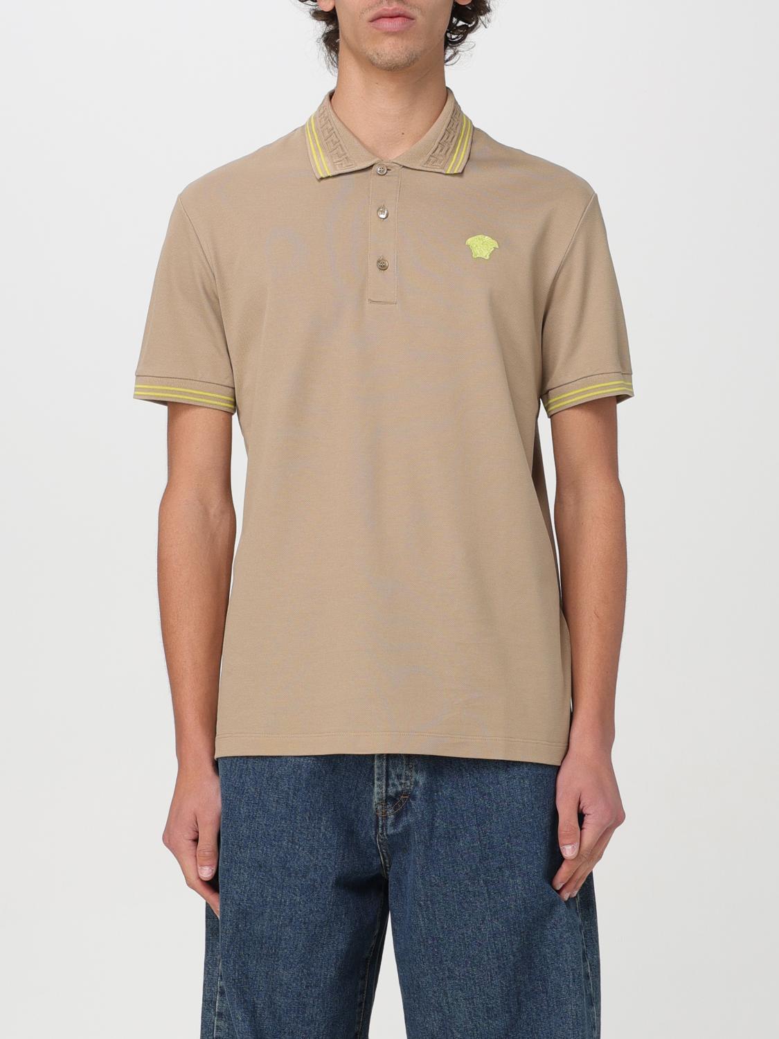 VERSACE POLO: Polo herren Versace, Beige - Img 1