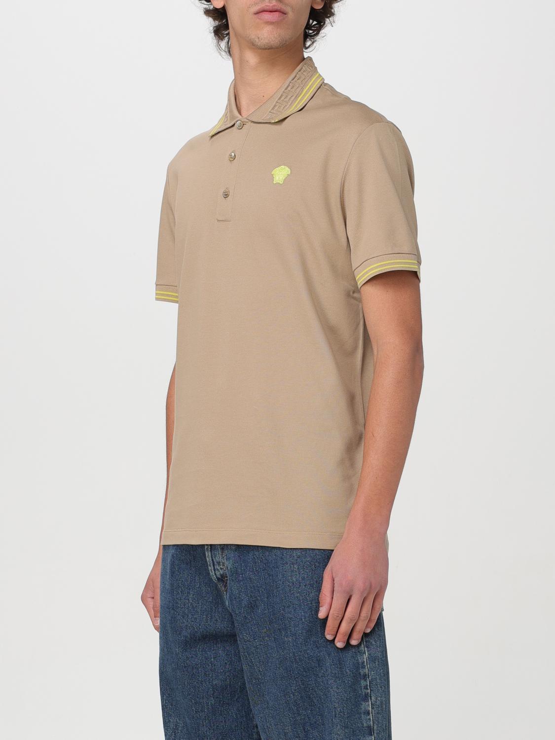 VERSACE POLO: Polo herren Versace, Beige - Img 4