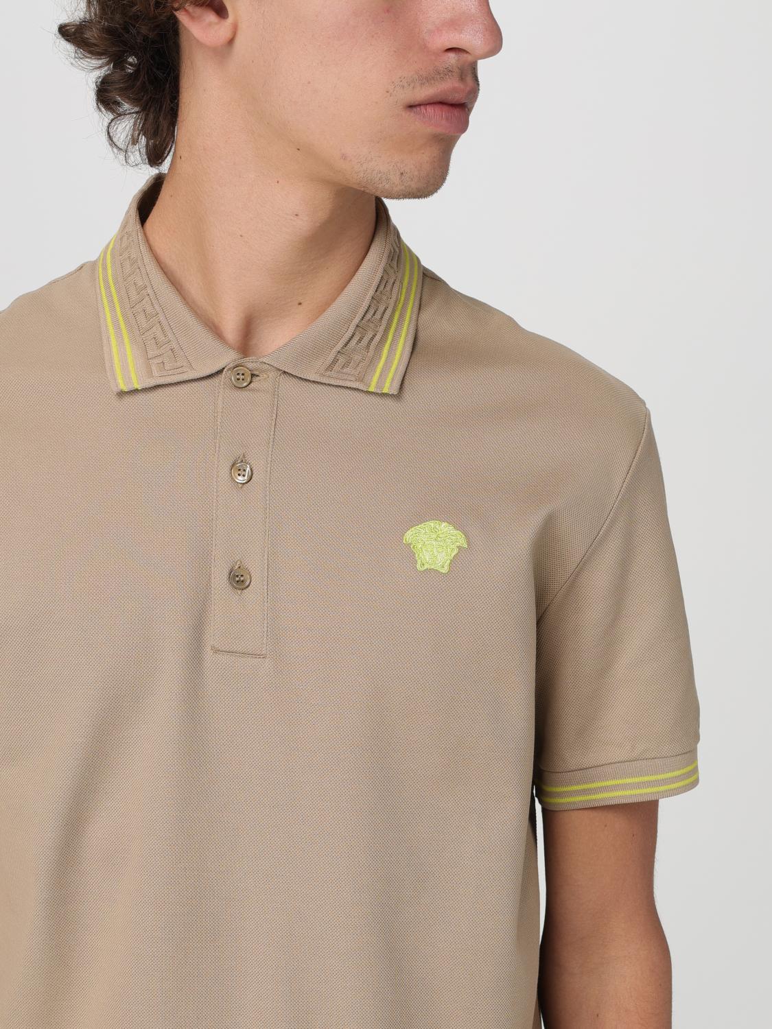 VERSACE POLO: Polo herren Versace, Beige - Img 5