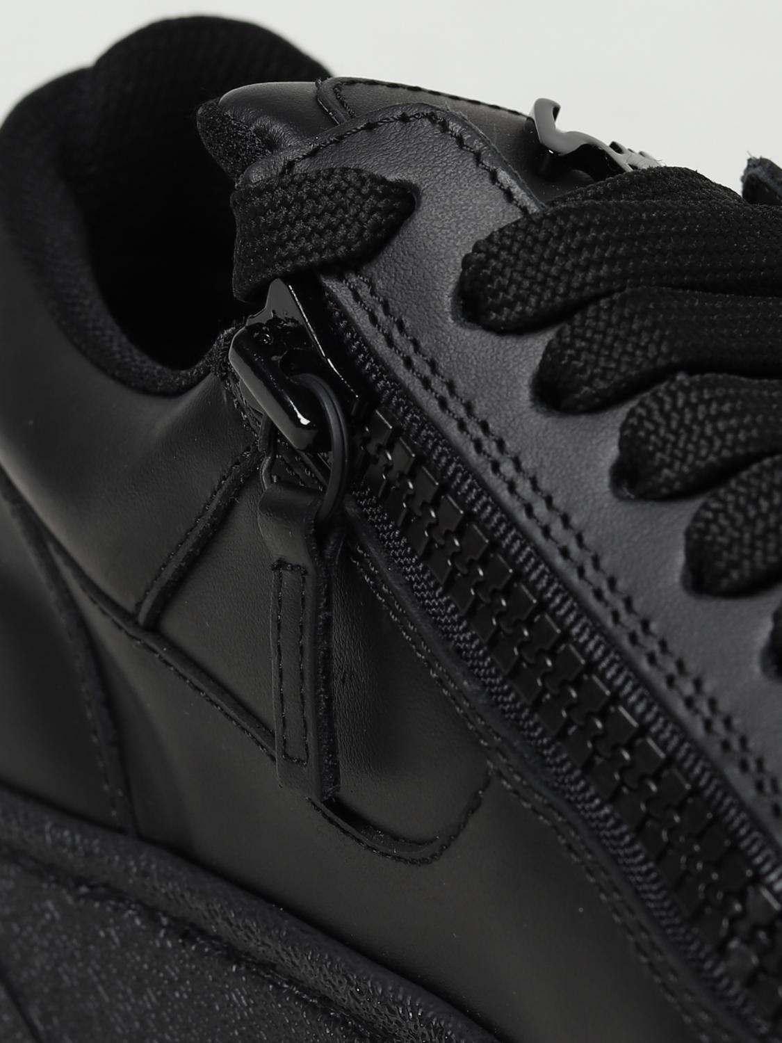 GIUSEPPE ZANOTTI SNEAKERS: Sneakers Giuseppe Zanotti in pelle , Nero - Img 4