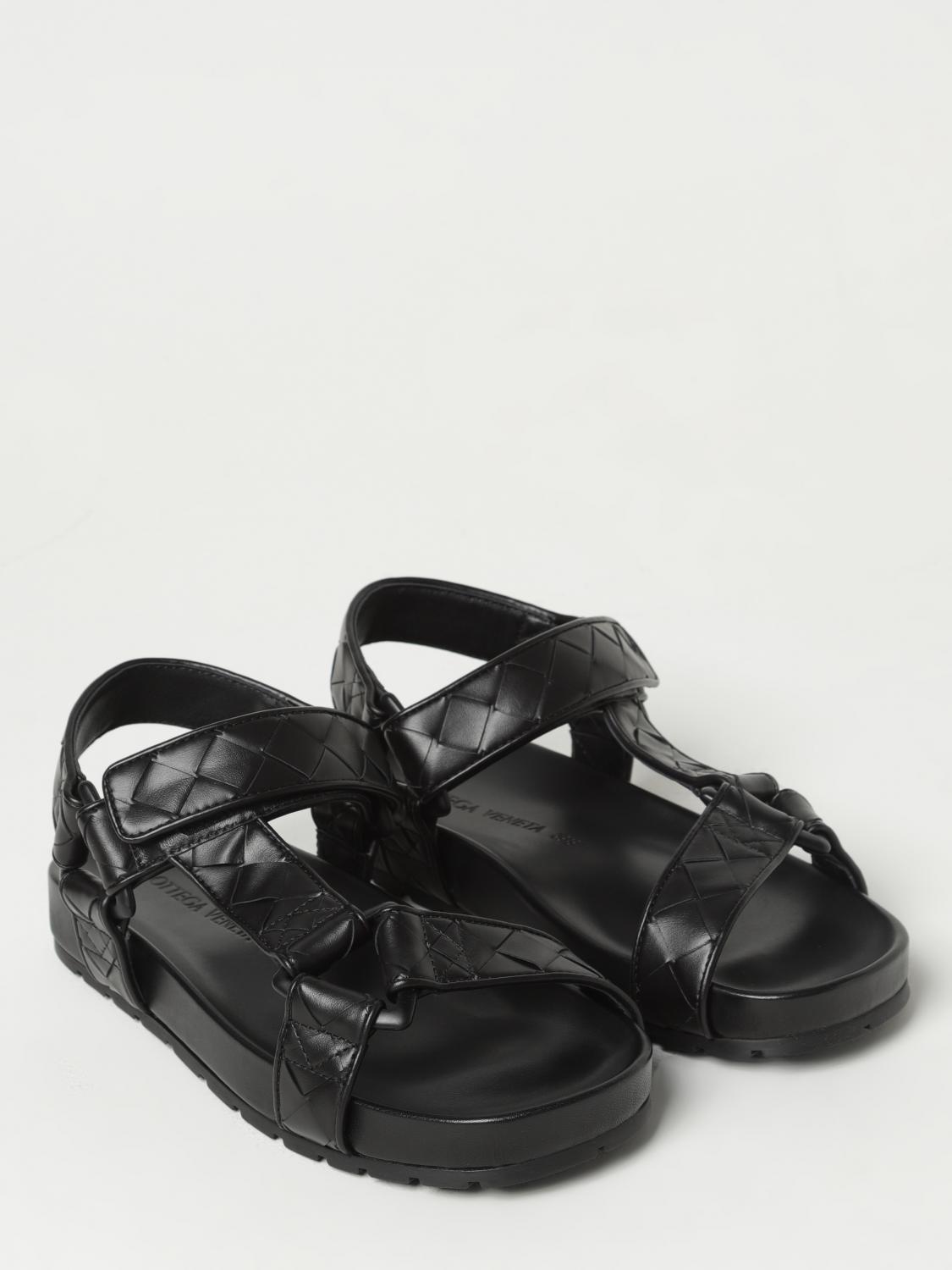 Bottega Veneta サンダル メンズ - ブラック | 775305V3HB0 | GIGLIO.COM