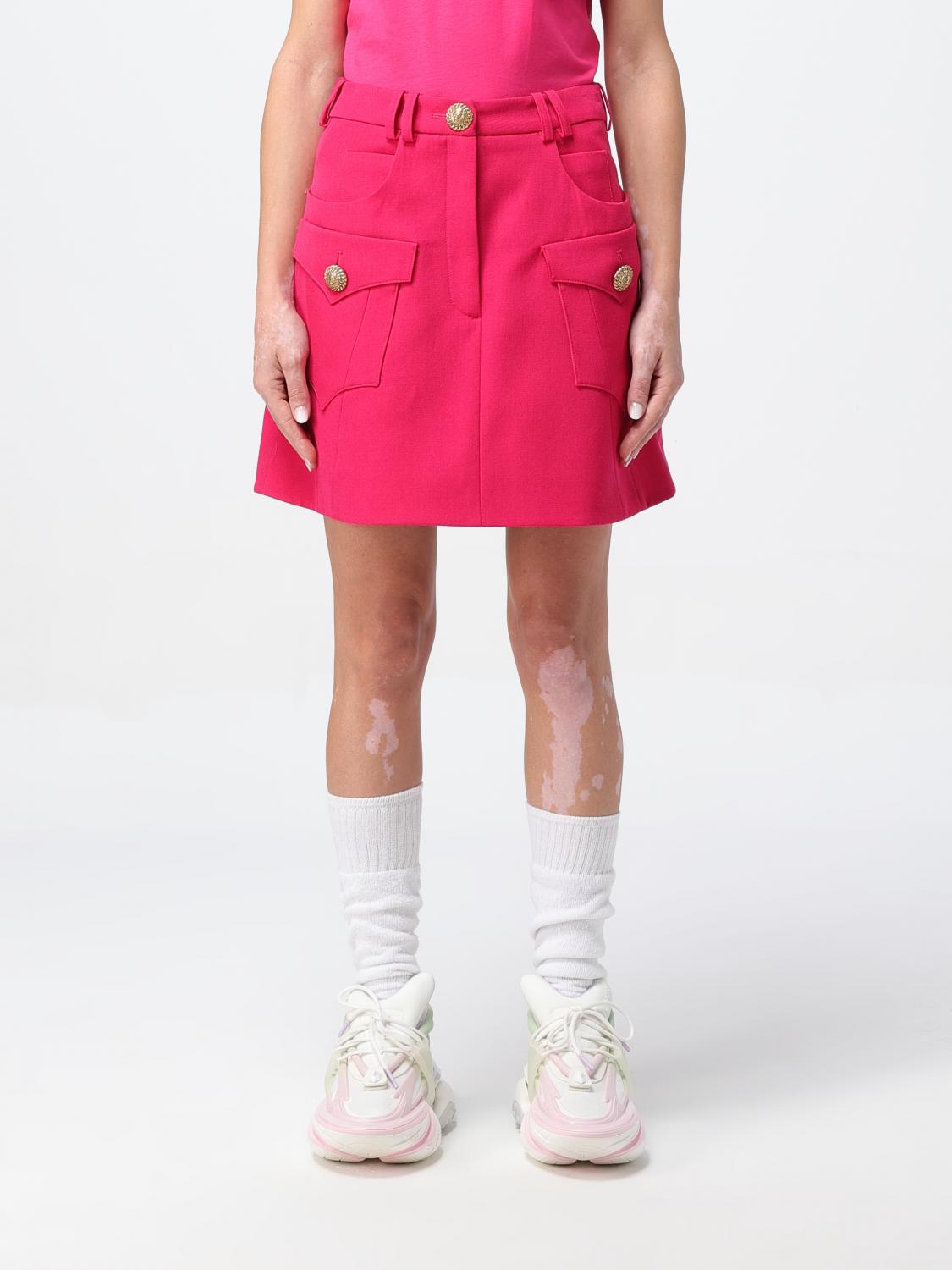 BALMAIN GONNA: Gonna donna Balmain, Fuxia - Img 1