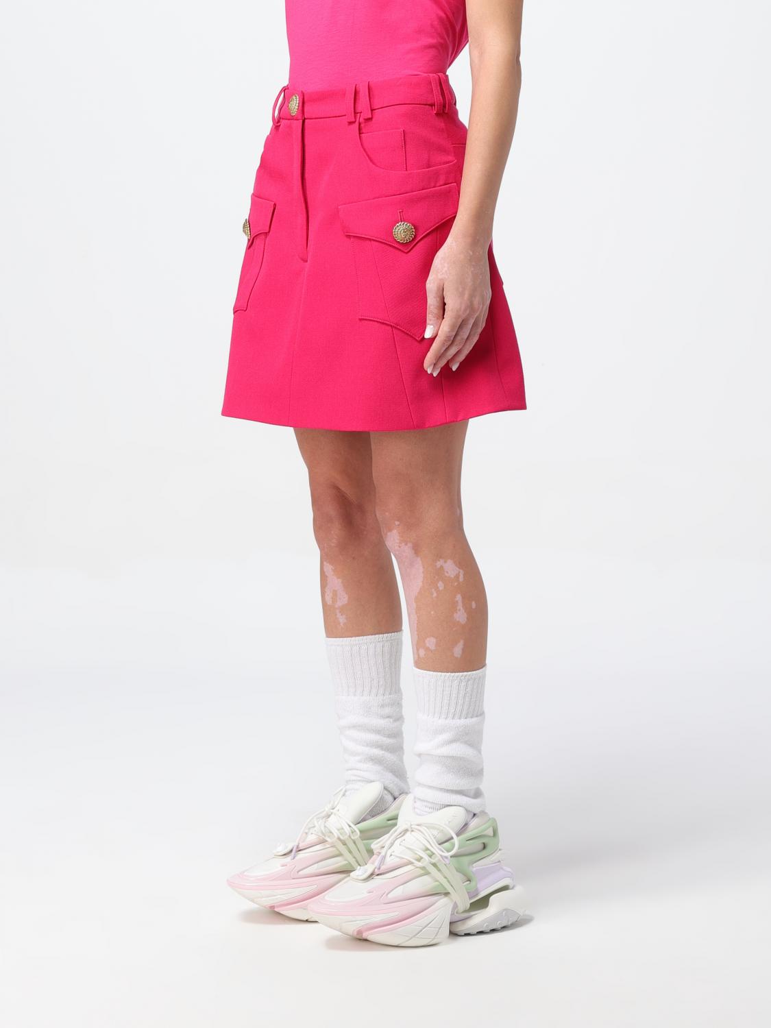 BALMAIN GONNA: Gonna donna Balmain, Fuxia - Img 4