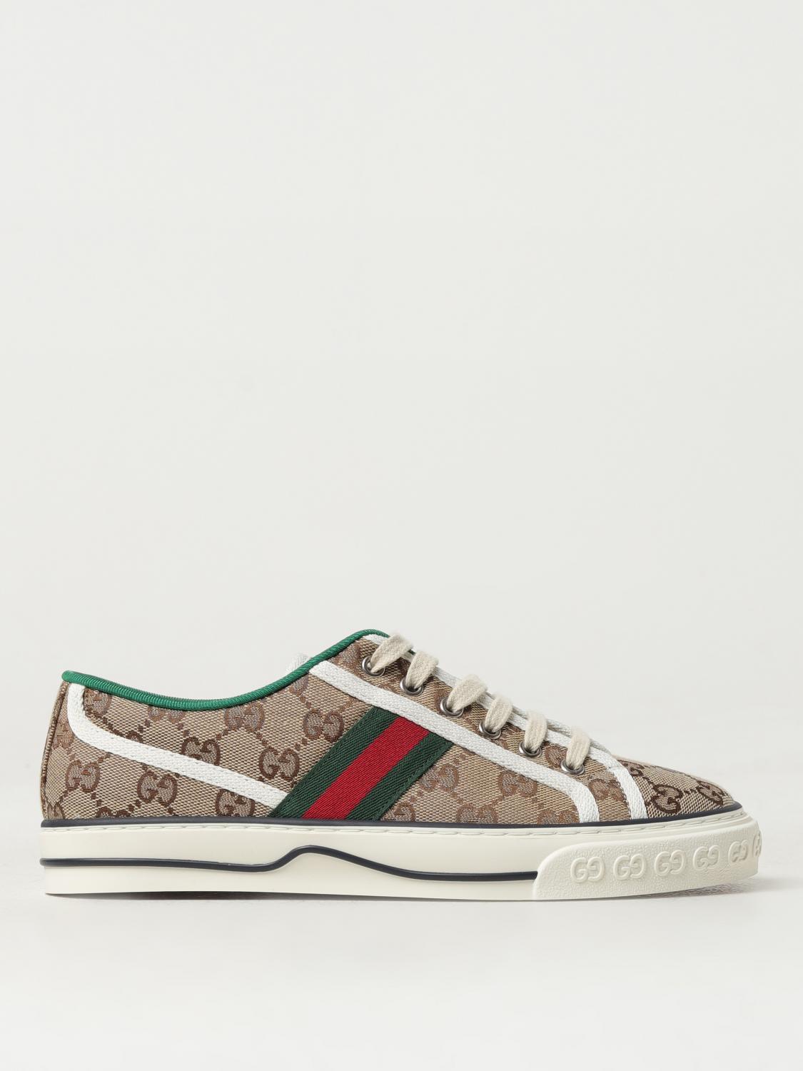 GUCCI BASKETS: Baskets femme Gucci, Beige - Img 1