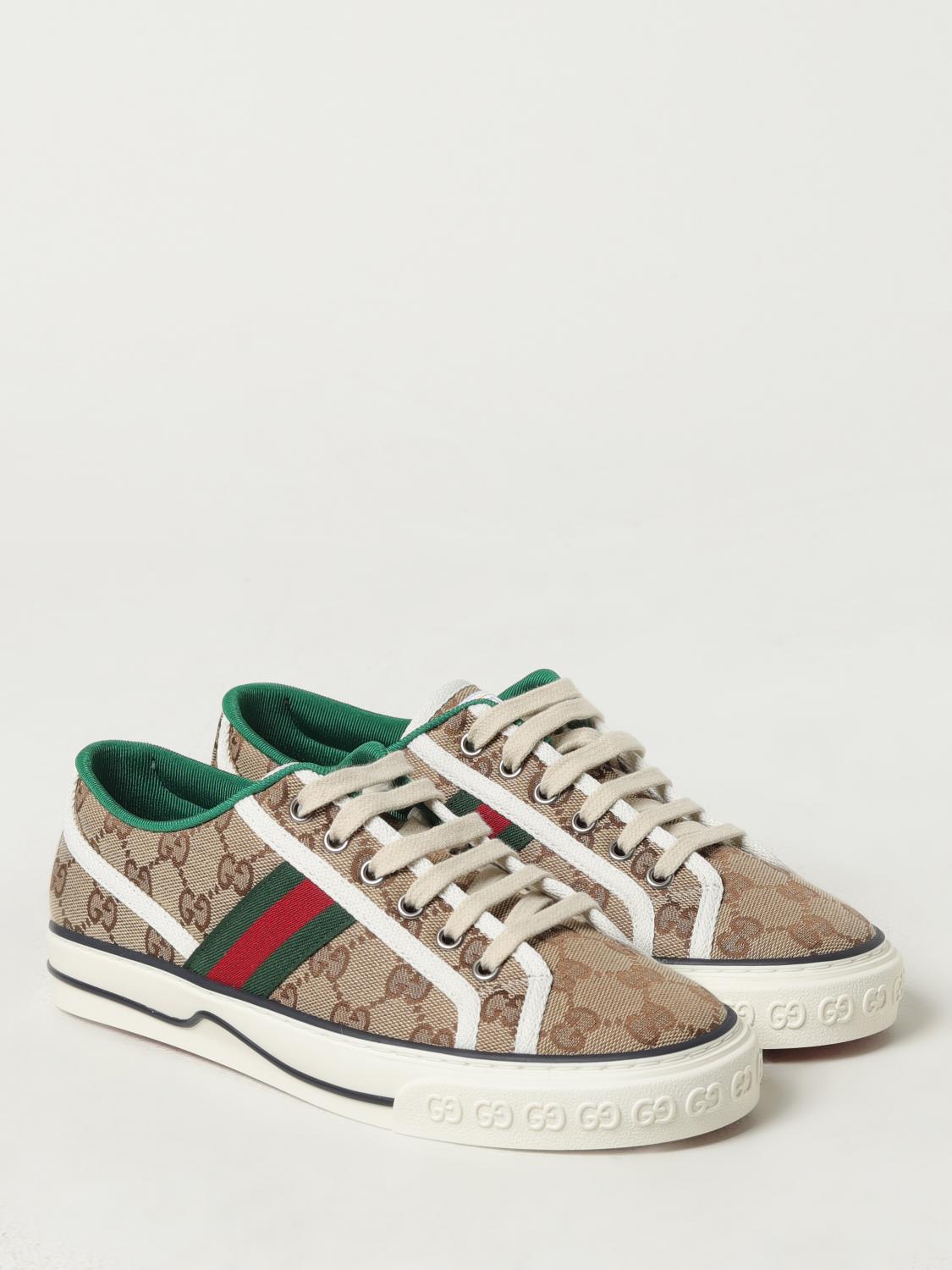 GUCCI BASKETS: Baskets femme Gucci, Beige - Img 2