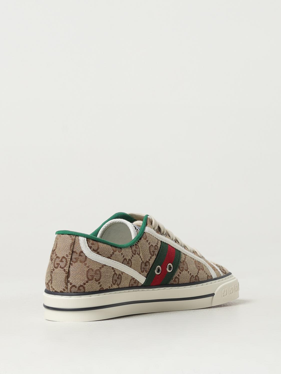 GUCCI BASKETS: Baskets femme Gucci, Beige - Img 3