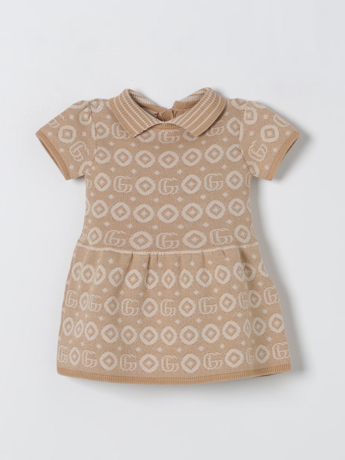 GUCCI ROMPER: Romper kids Gucci, Beige - Img 1