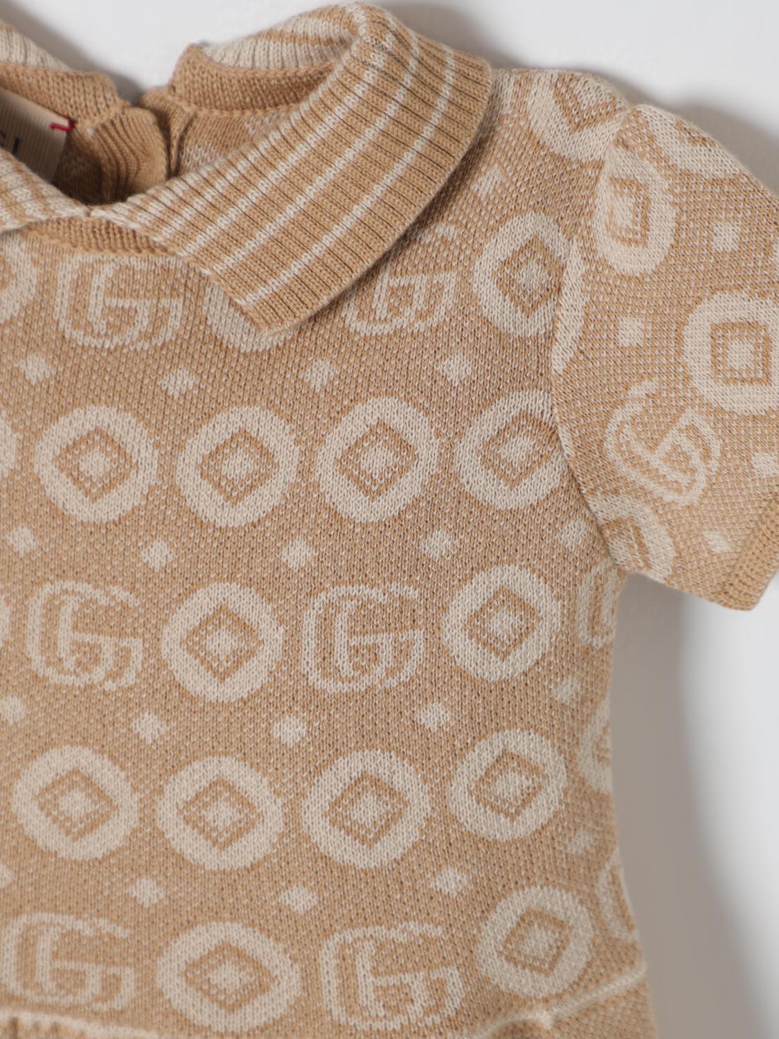 GUCCI ROMPER: Romper kids Gucci, Beige - Img 3