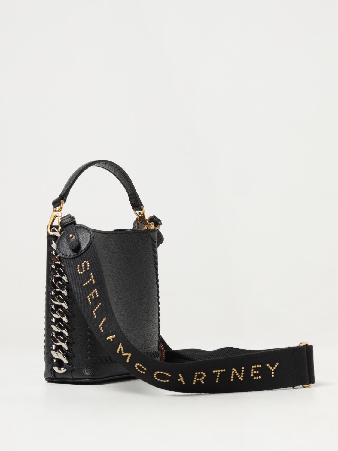 Stella McCartney ショルダーバッグ 黒 Women Midnight black Logo Double Top Handle Crossbody Bag | Stella