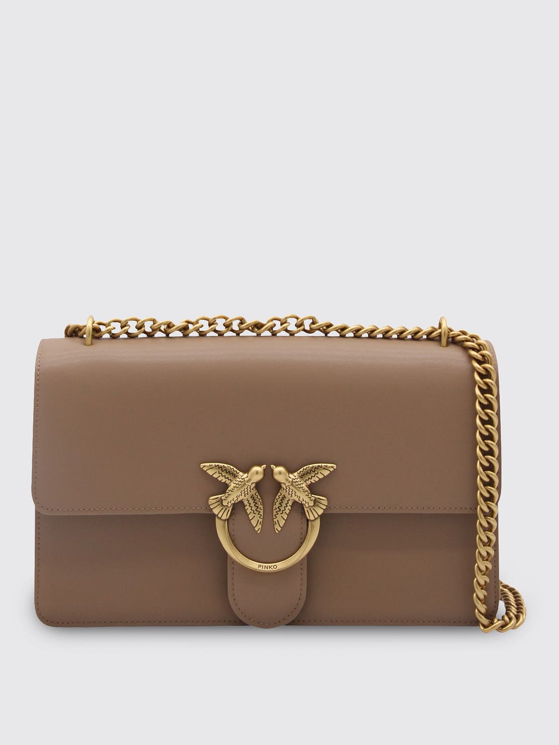 PINKO BOLSO DE HOMBRO: Bolso de hombro mujer Pinko, Beige - Img 1