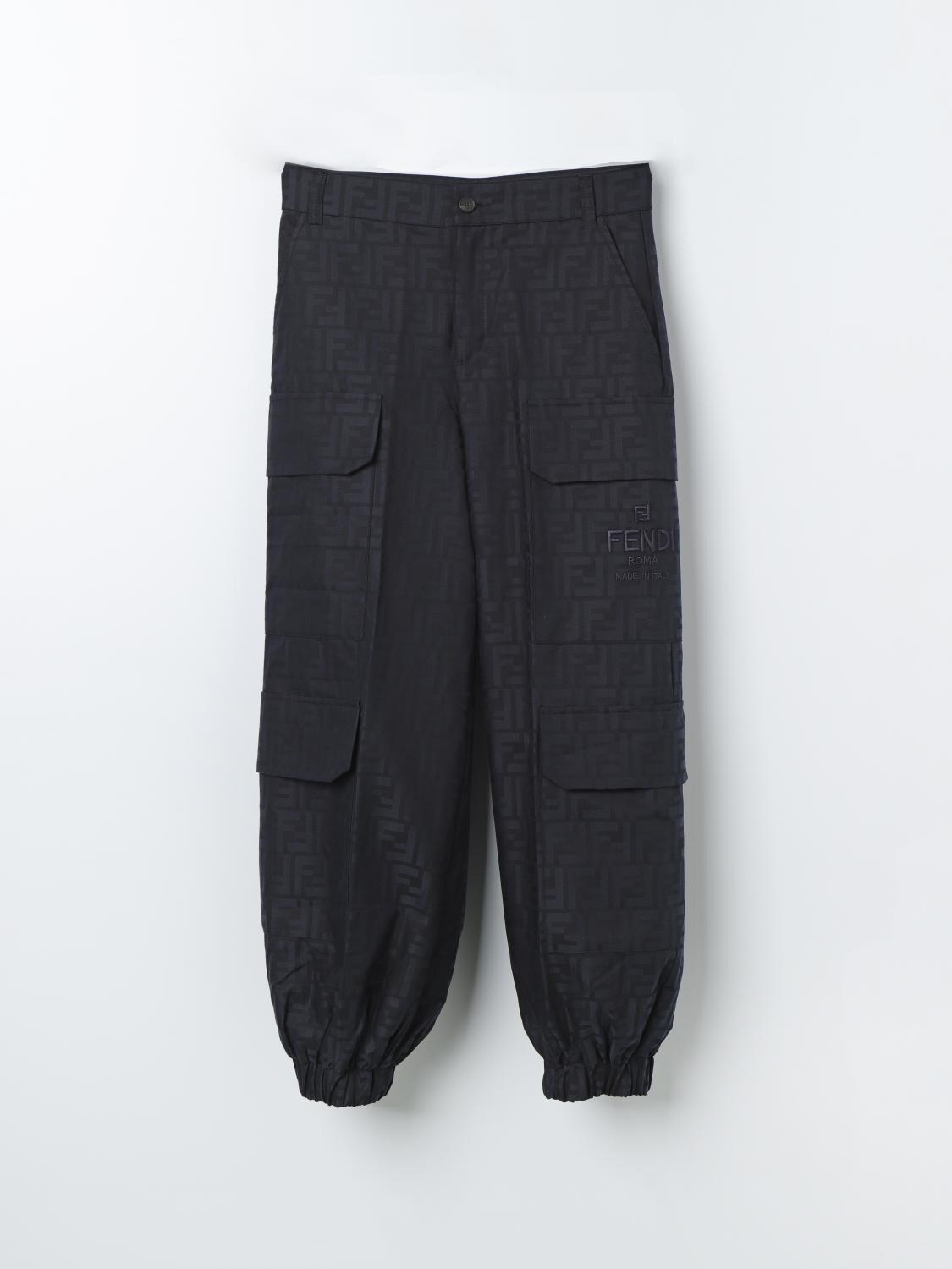 FENDI：パンツ ボーイ Kids - ブルー | GIGLIO.COMオンラインのFendi