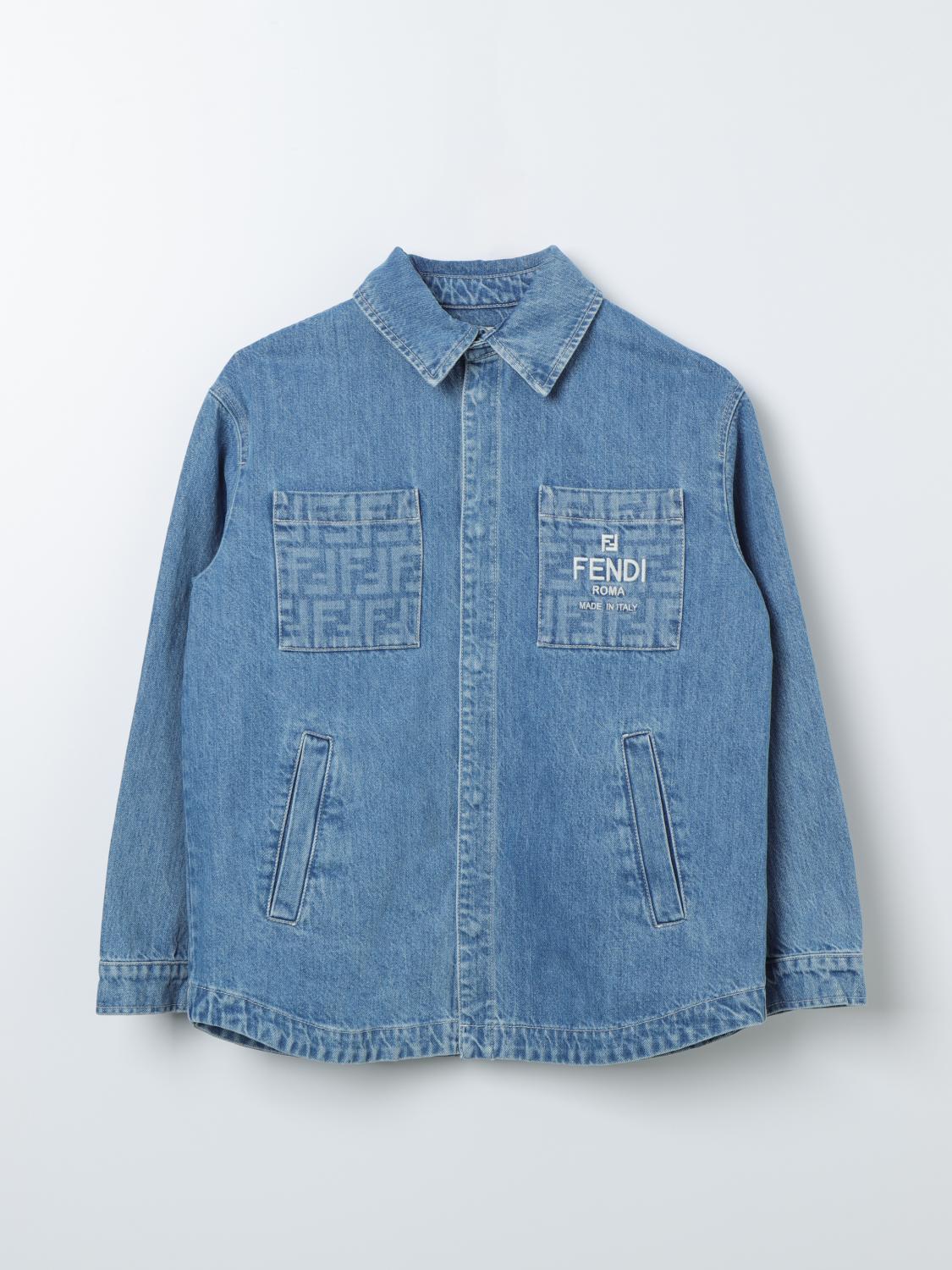FENDI kids ジャケット FENDI：ジャケット ボーイ Kids - ブルー | GIGLIO.COM