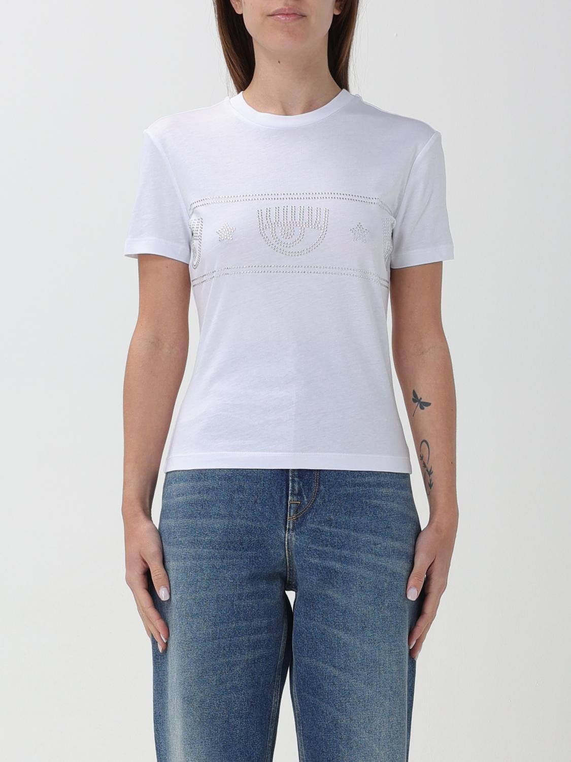 CHIARA FERRAGNI T-SHIRT: T-shirt woman Chiara Ferragni, White - Img 1