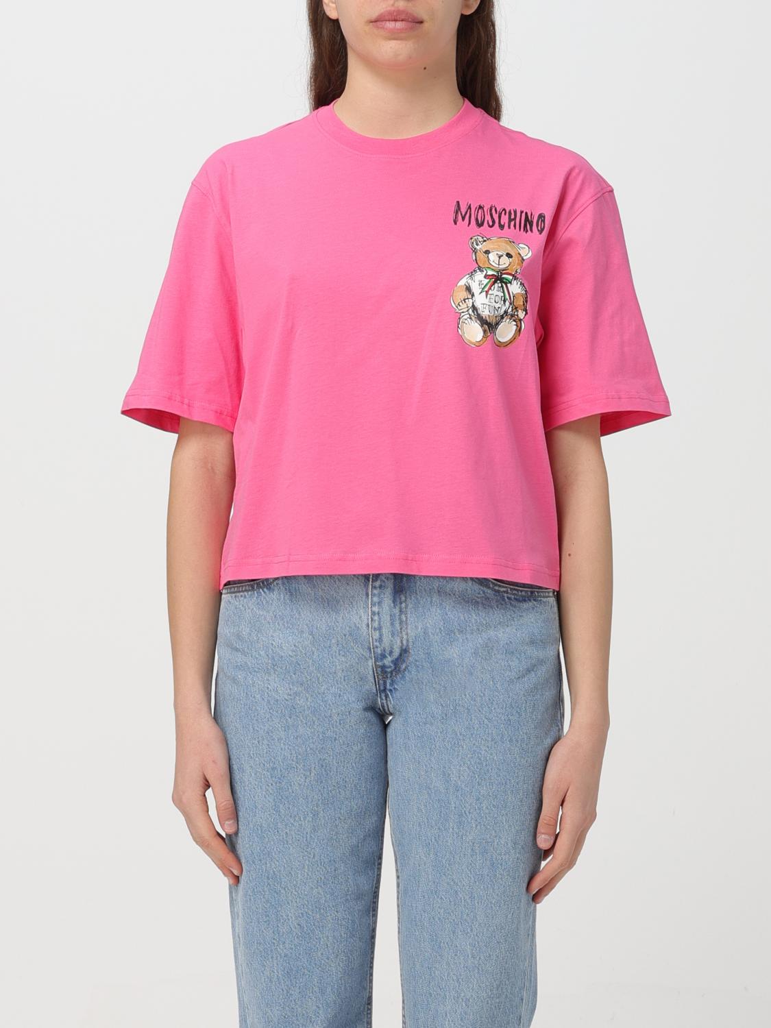 MOSCHINO COUTURE: Pull femme Fuchsia T-Shirt Moschino Couture