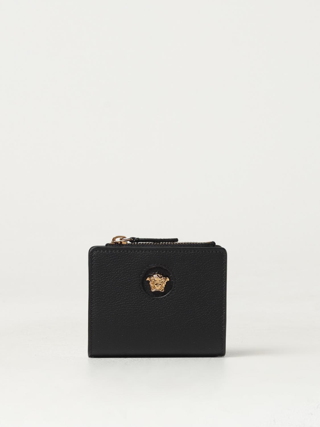 VERSACE WALLET: Wallet woman Versace, Black - Img 1