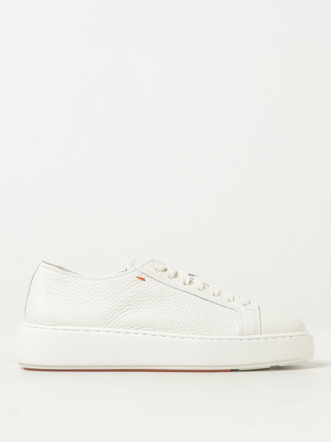 スニーカー SANTONI Woman Sneakers White WBIM60965BTTCDML I90 Santoni - Bueno White & Gray Knit Sneaker | Mitchell Stores