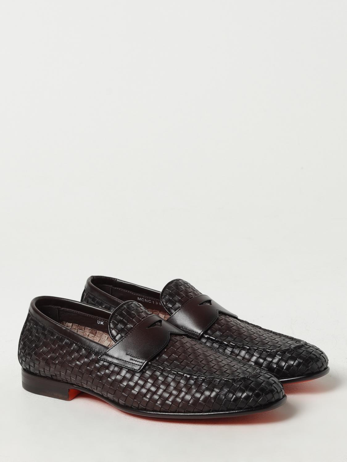 SANTONI LOAFERS: Shoes men Santoni, Dark - Img 2